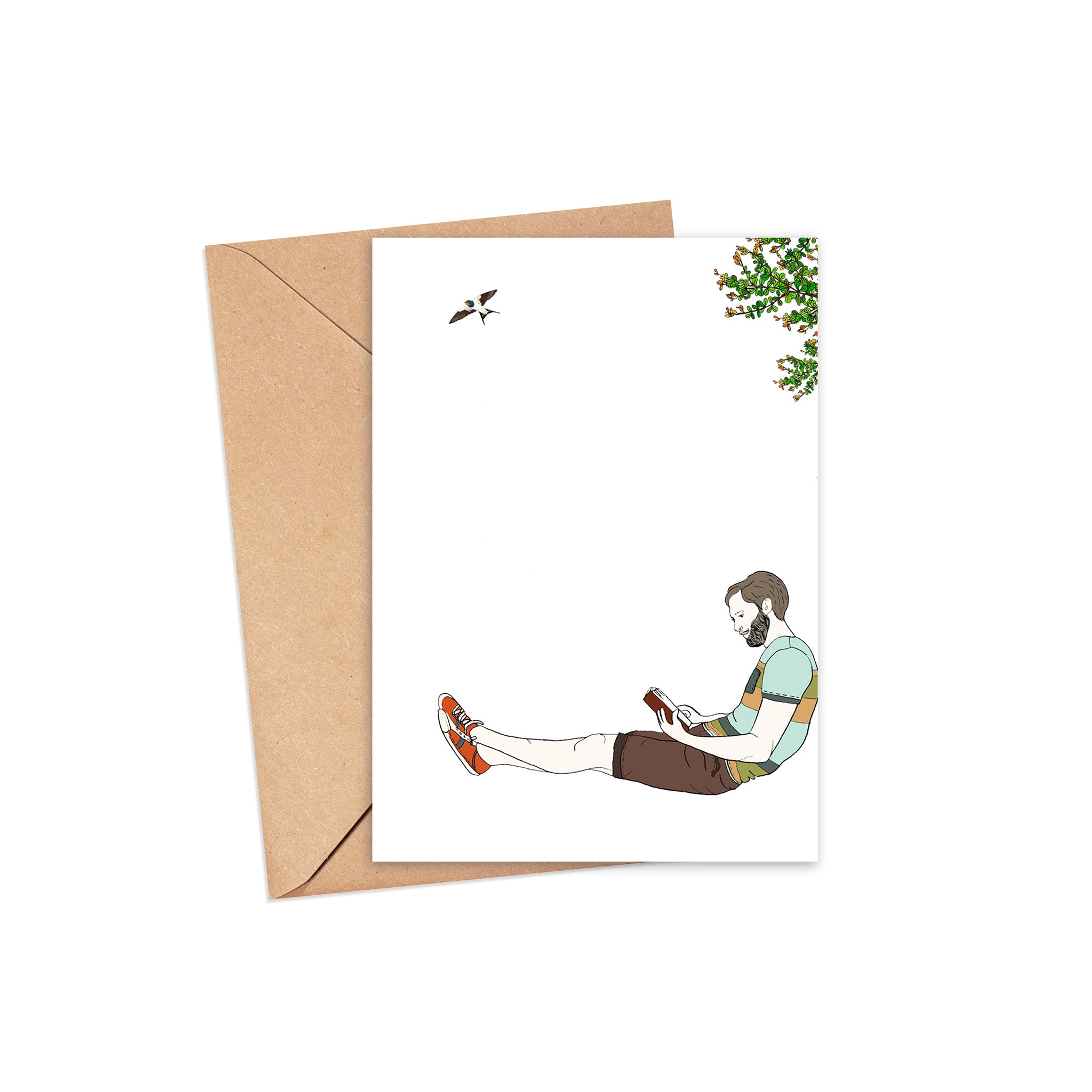 "Escape with me" Blank Card