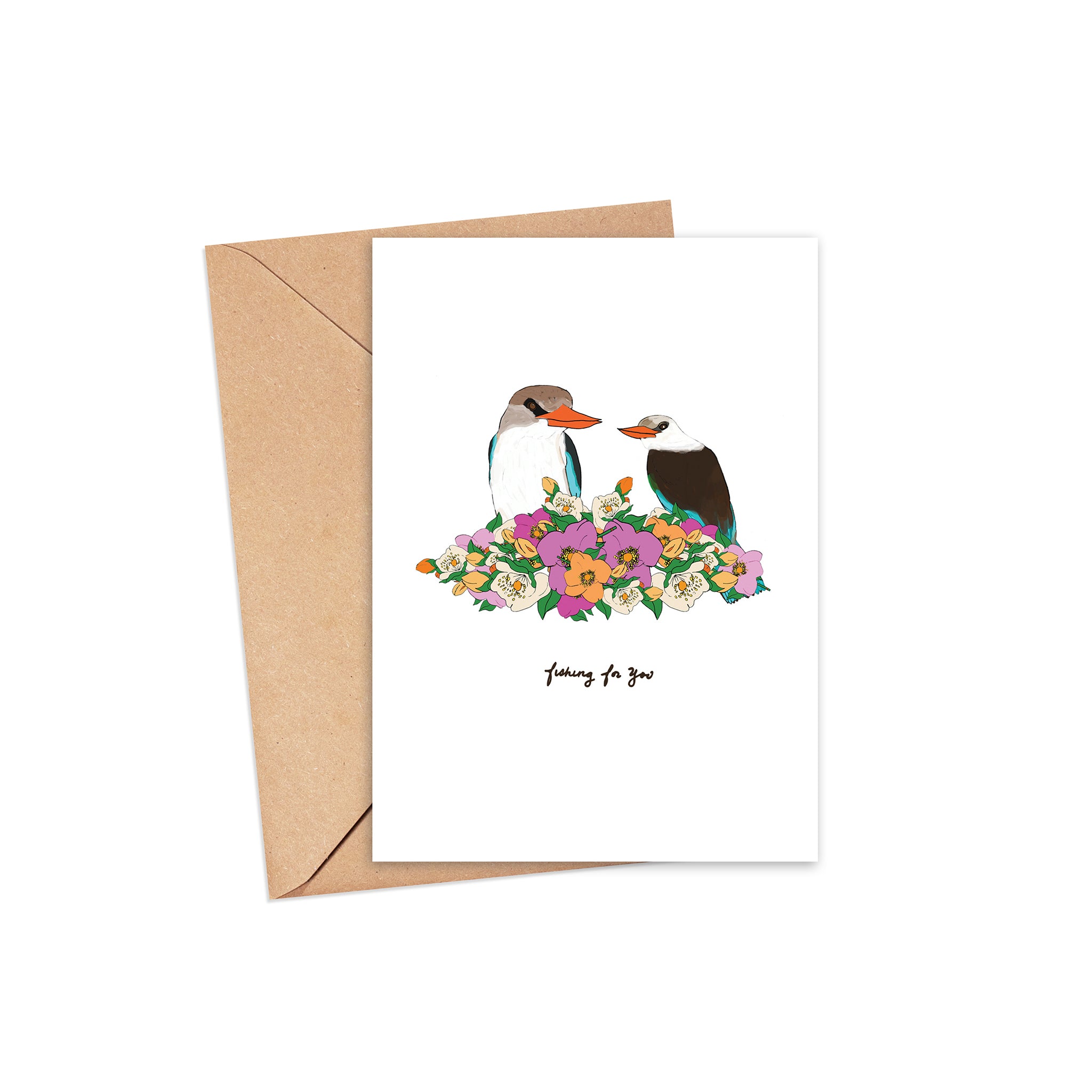"Fishing for you" Blank Card