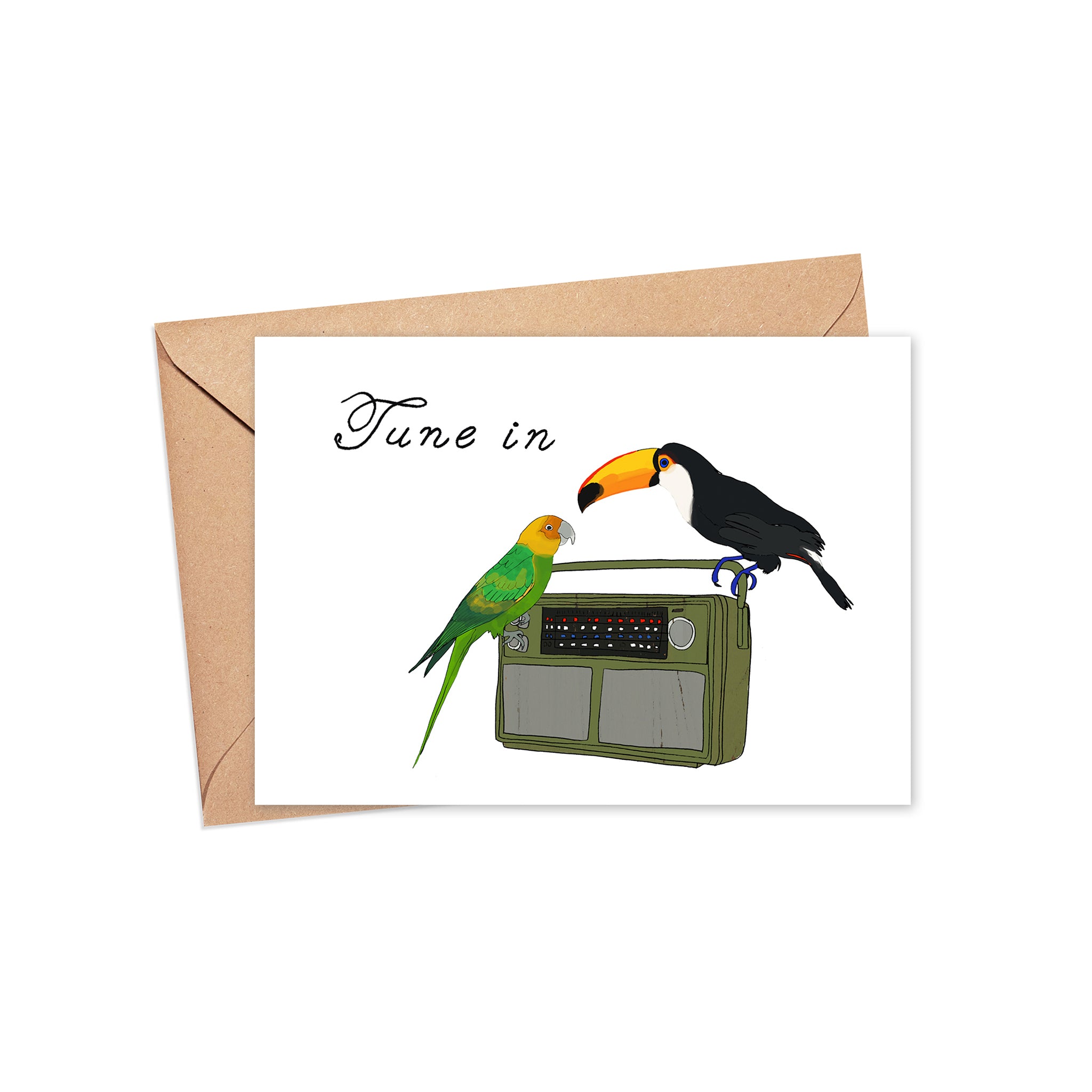 "Tune in" Blank Card