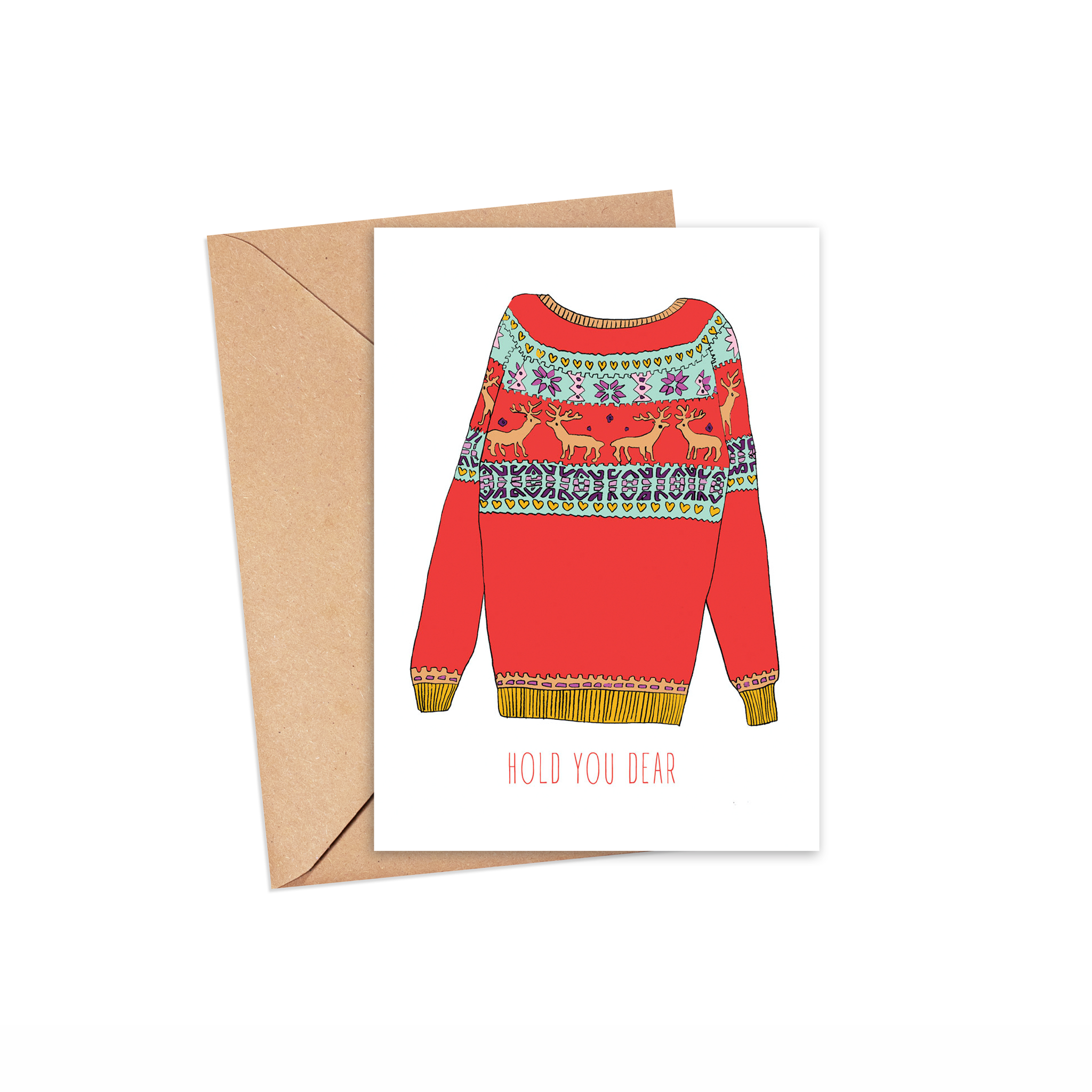 owl card sleeves Hold you dear" Blank Card – screech owl design