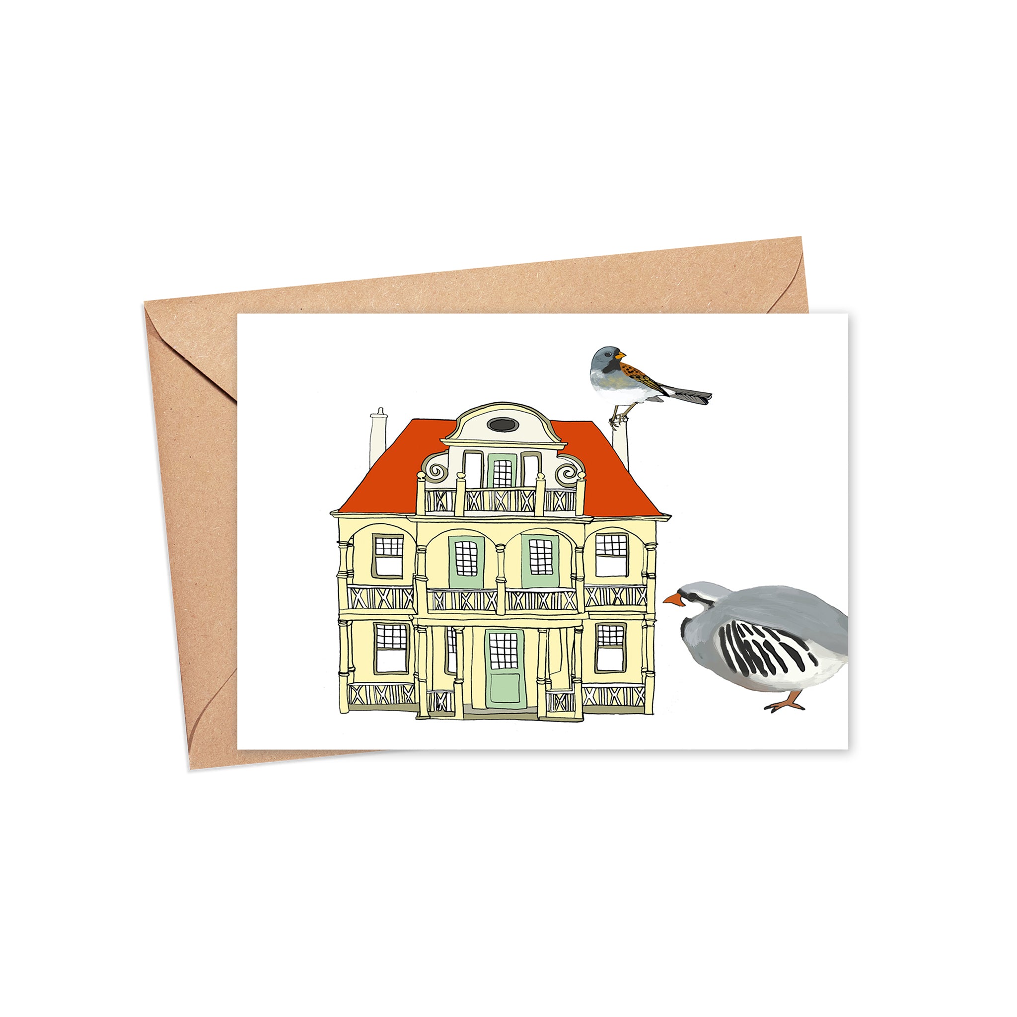 "The House Guests" Blank Card