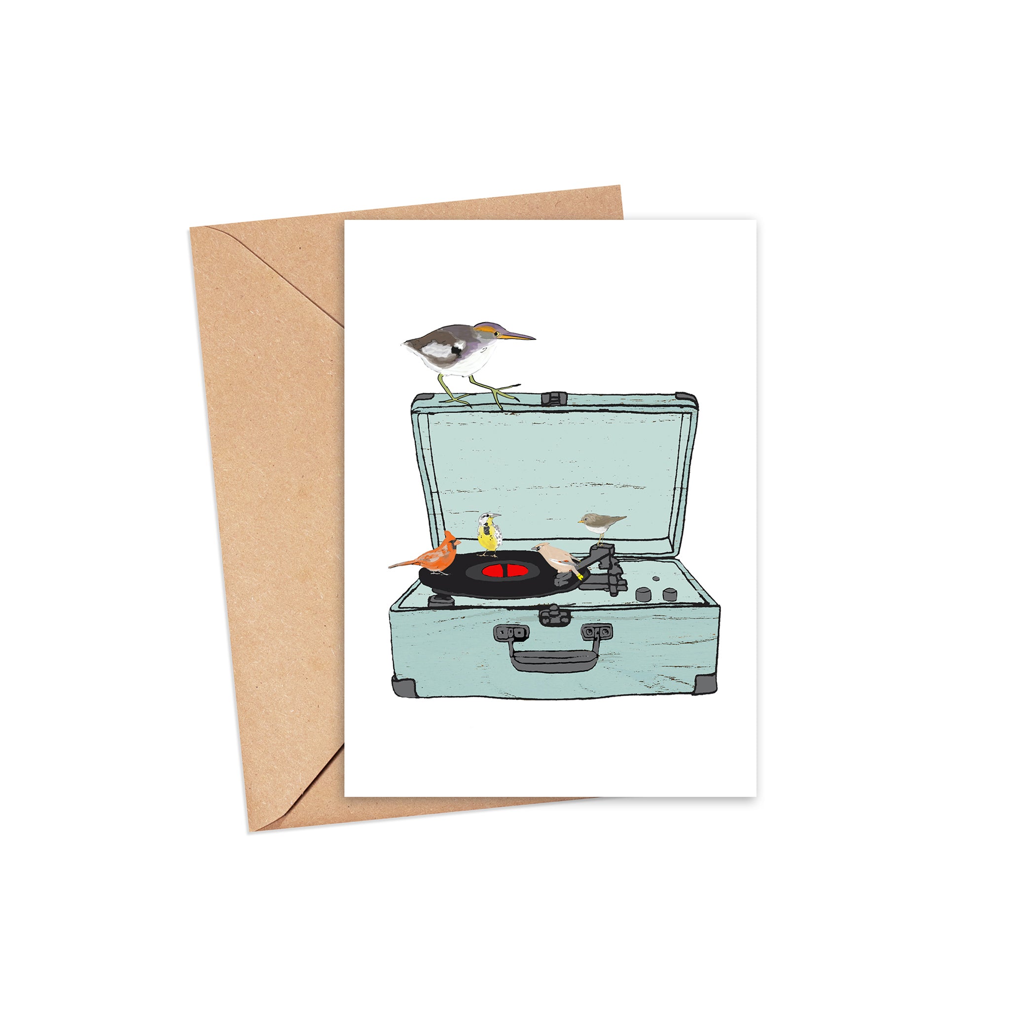 "Just for the Record" Blank Card