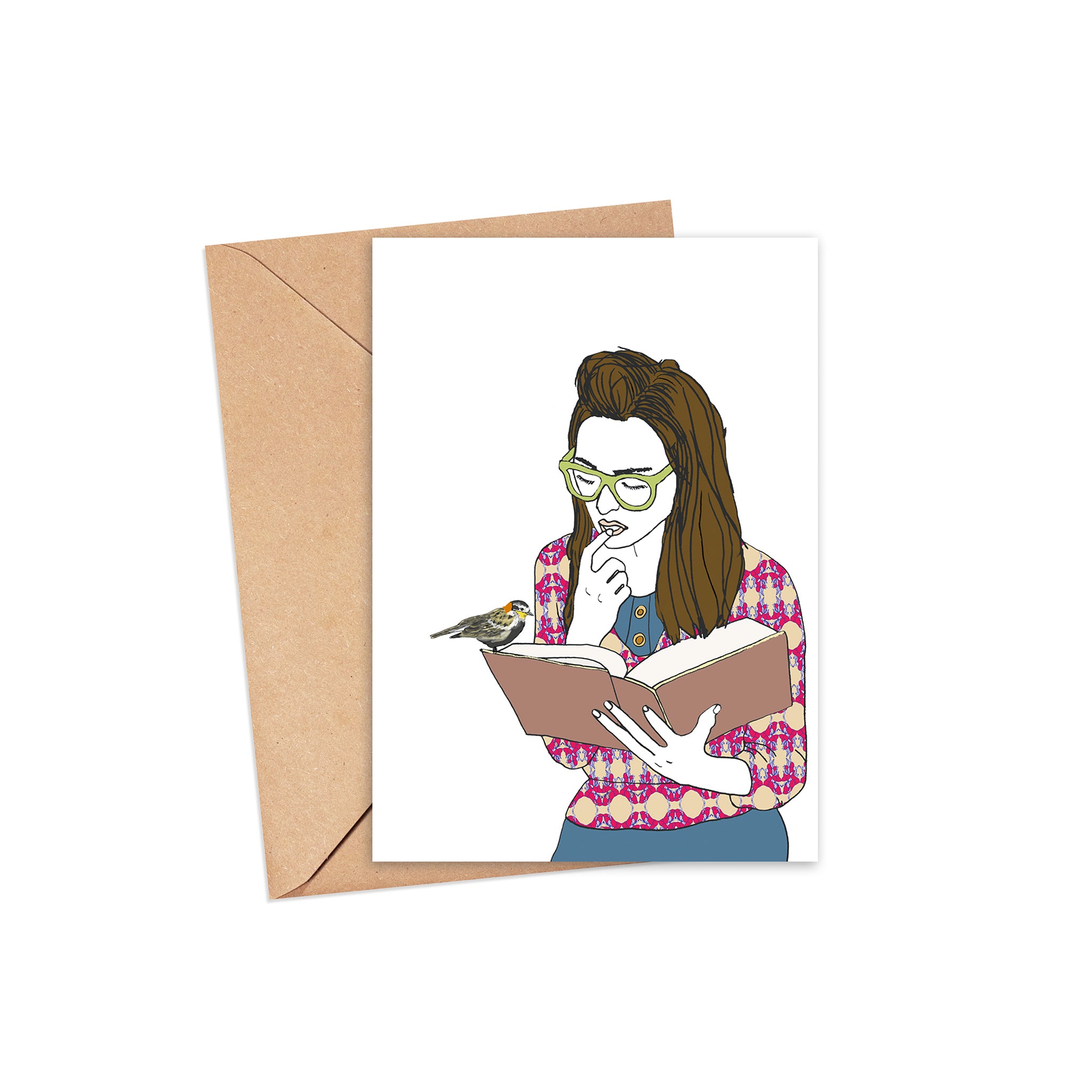 "Cover Girl" Blank Card