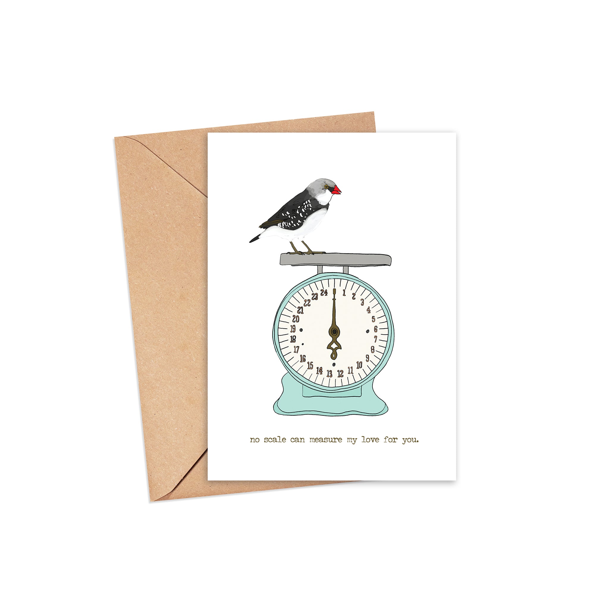 "Off the Scale" Blank Card