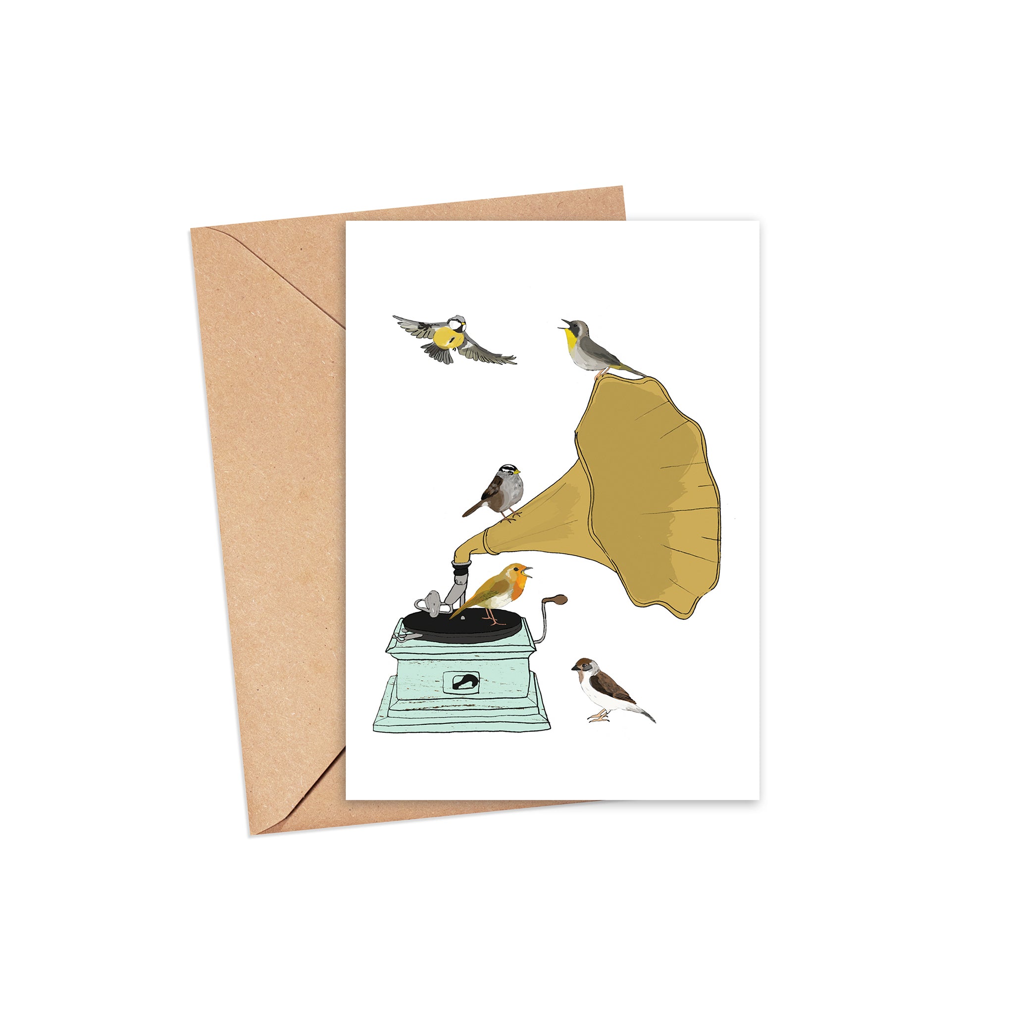 "You Spin Me Around" Blank Card