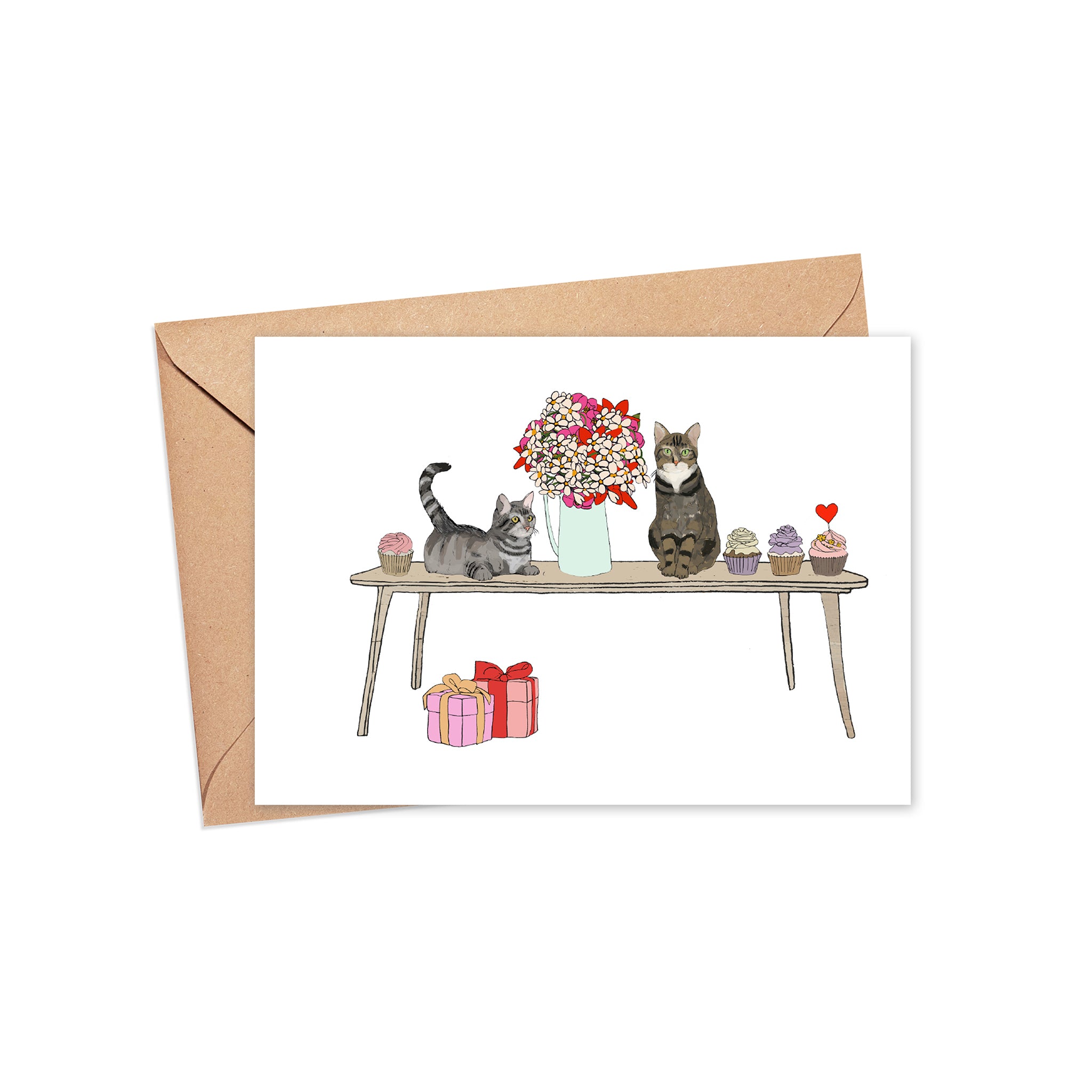 "Cupcake Party" blank card