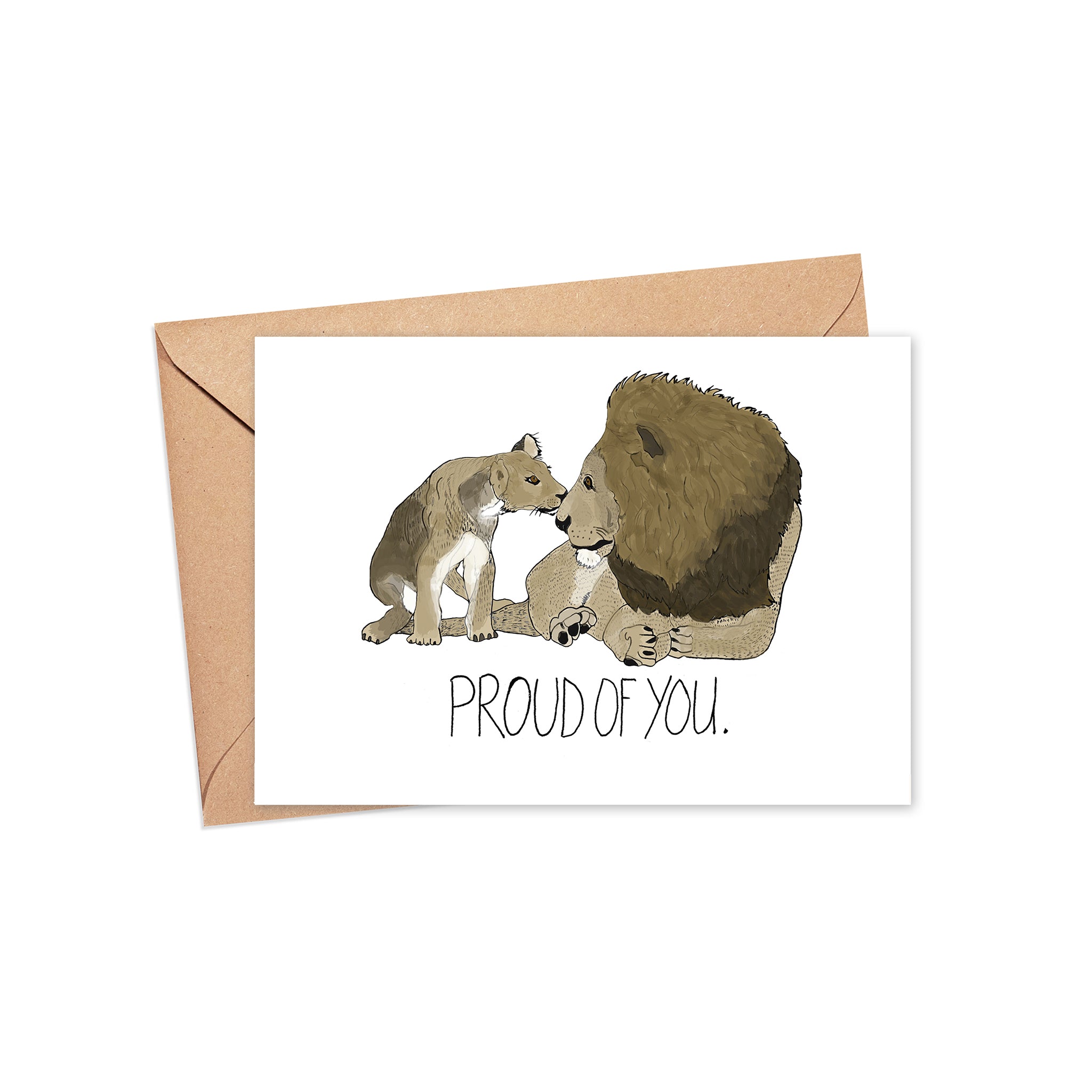 "I am proud of you" Blank Card