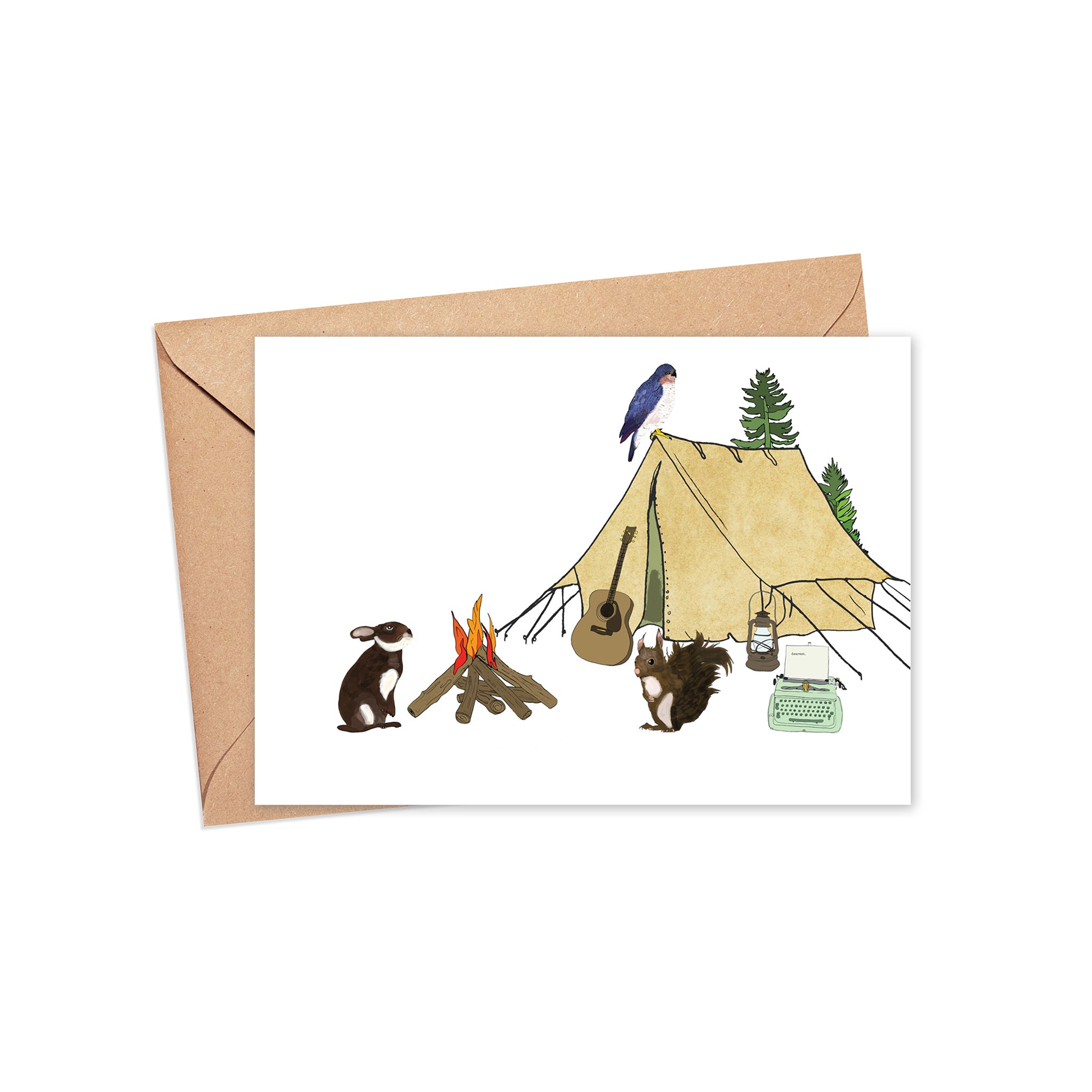 "Gather around" Blank Card