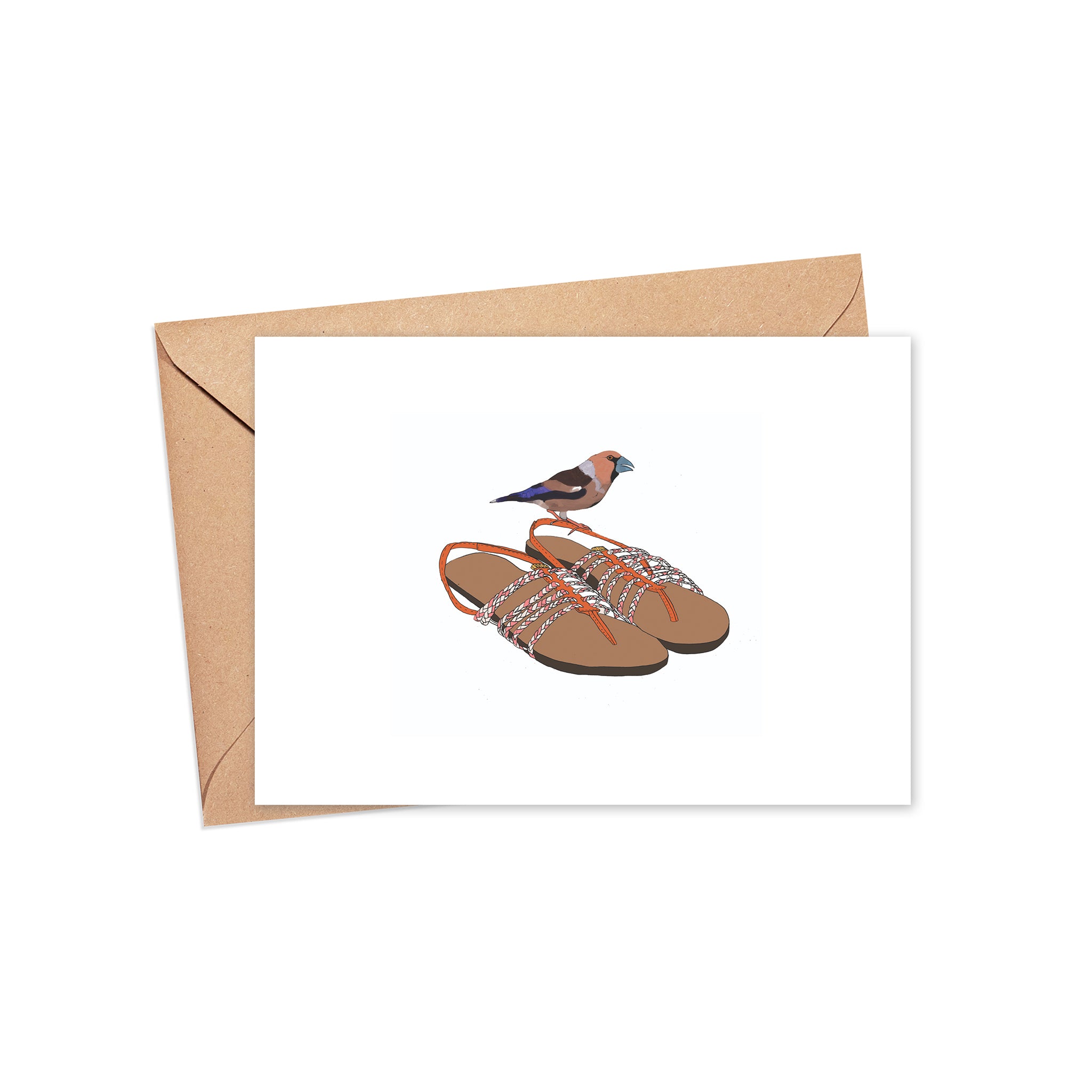"Sandals" Blank Card