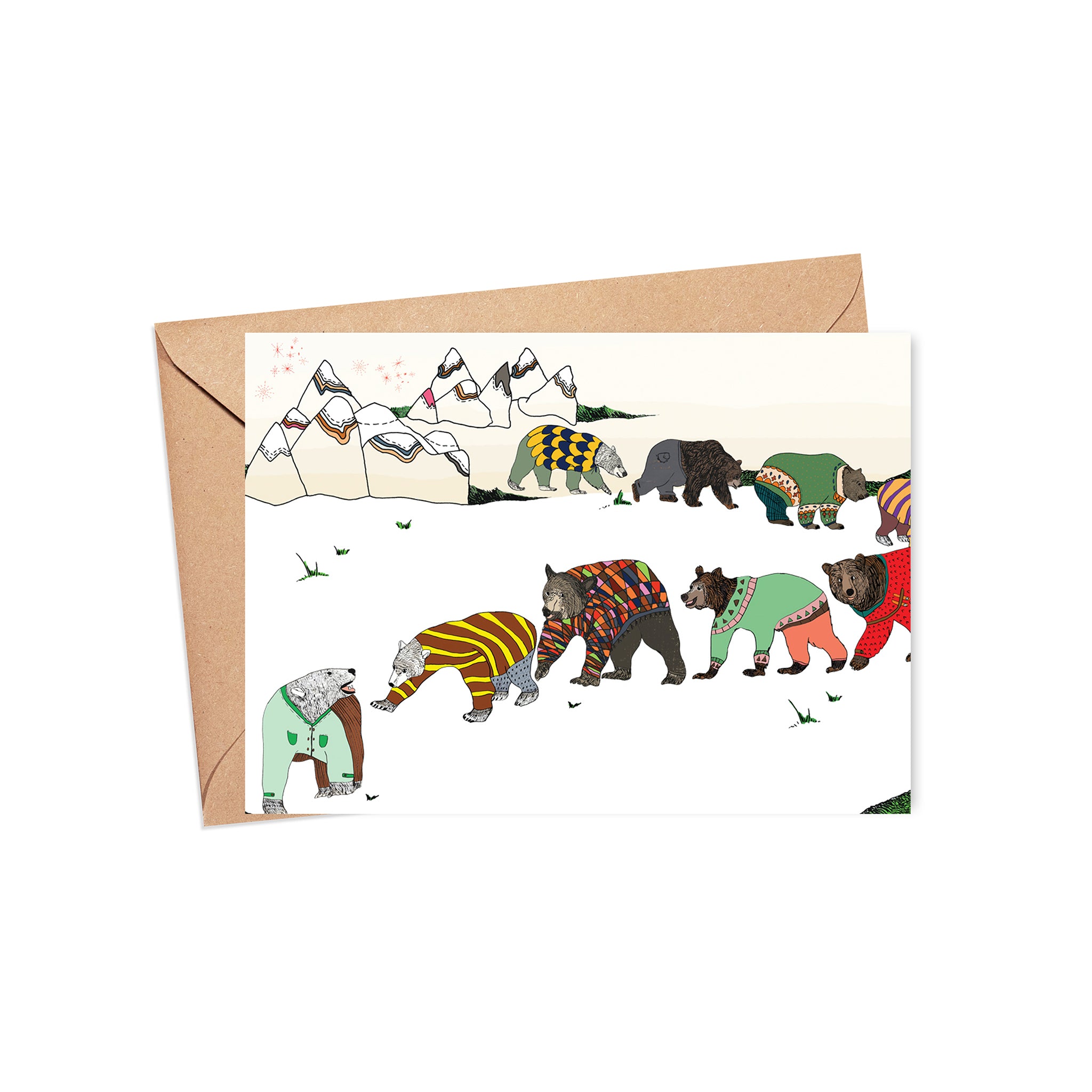 "Gather around" Blank Card