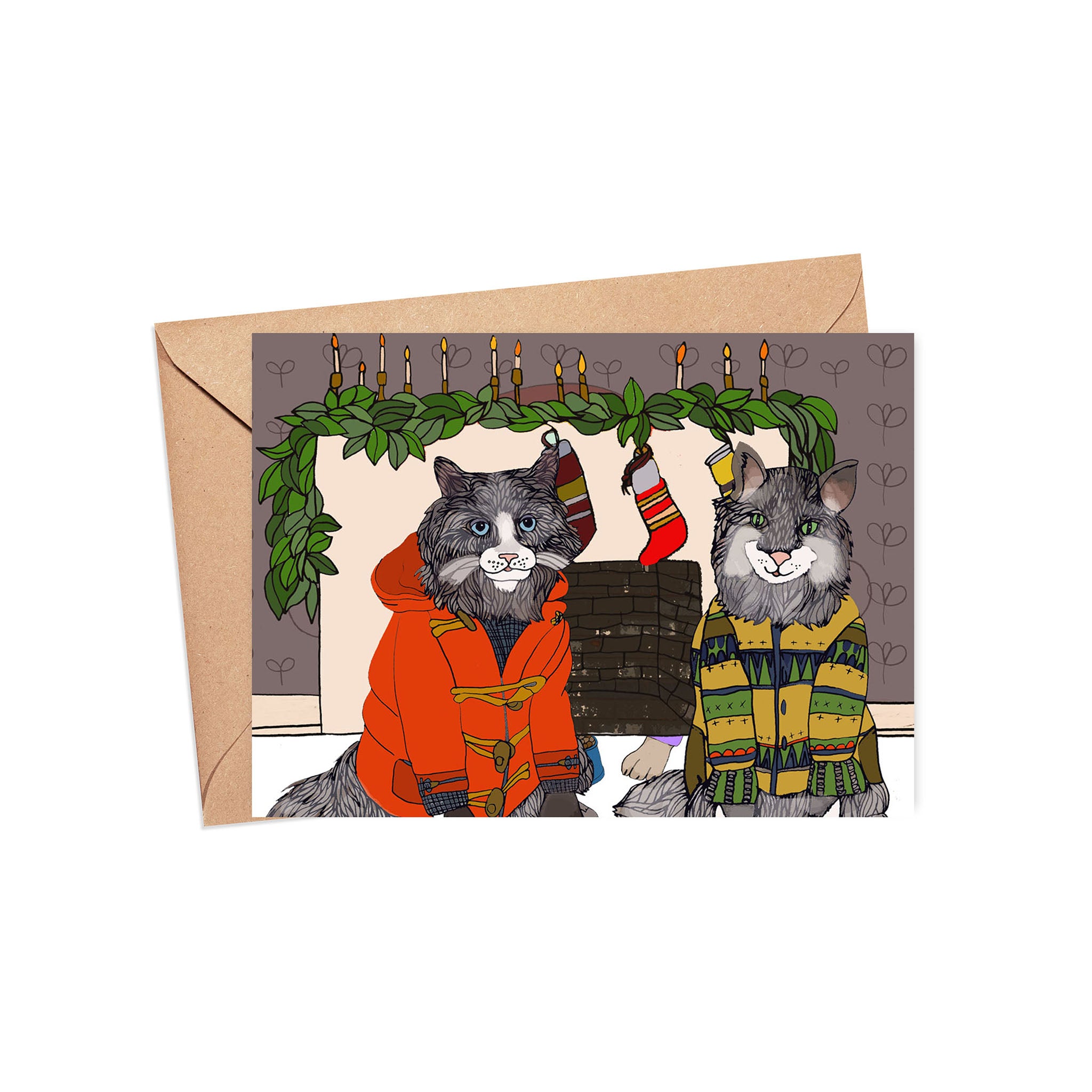 "Fireside Chat" Blank Card