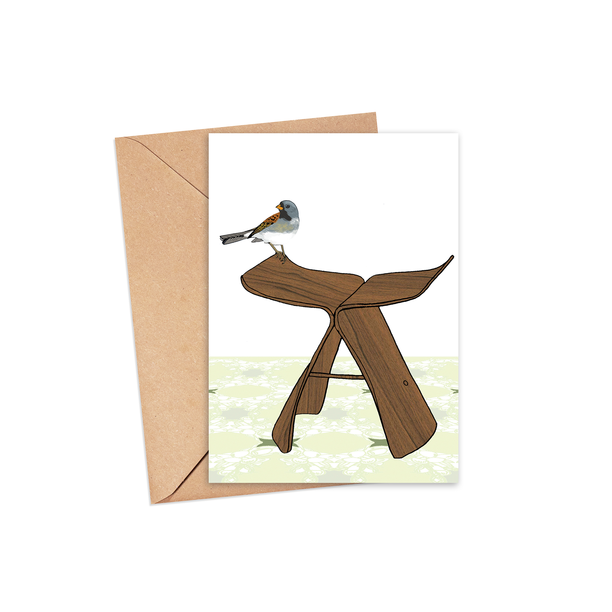 "On the edge of my seat" Blank Card