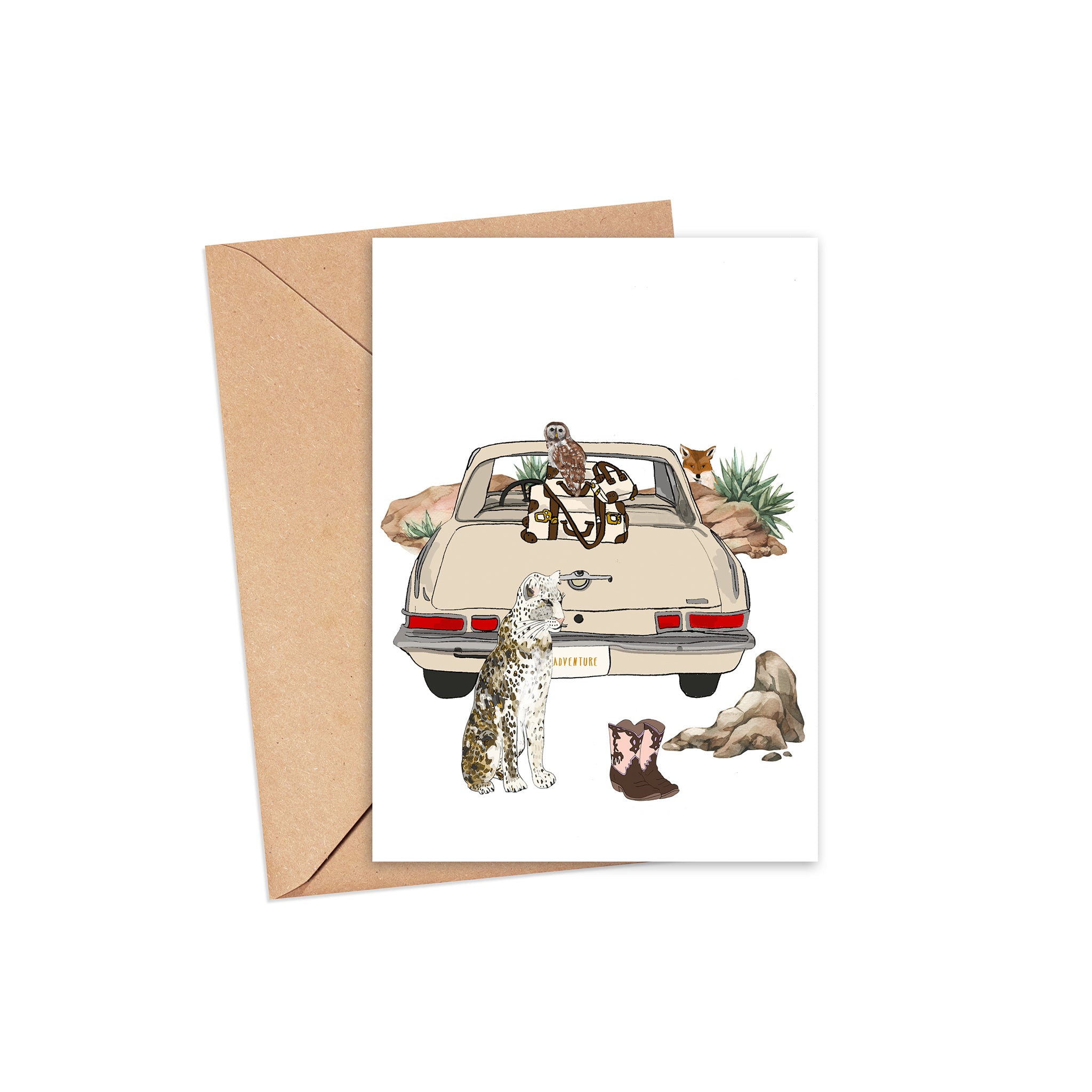 "Take the road less traveled" Blank Card