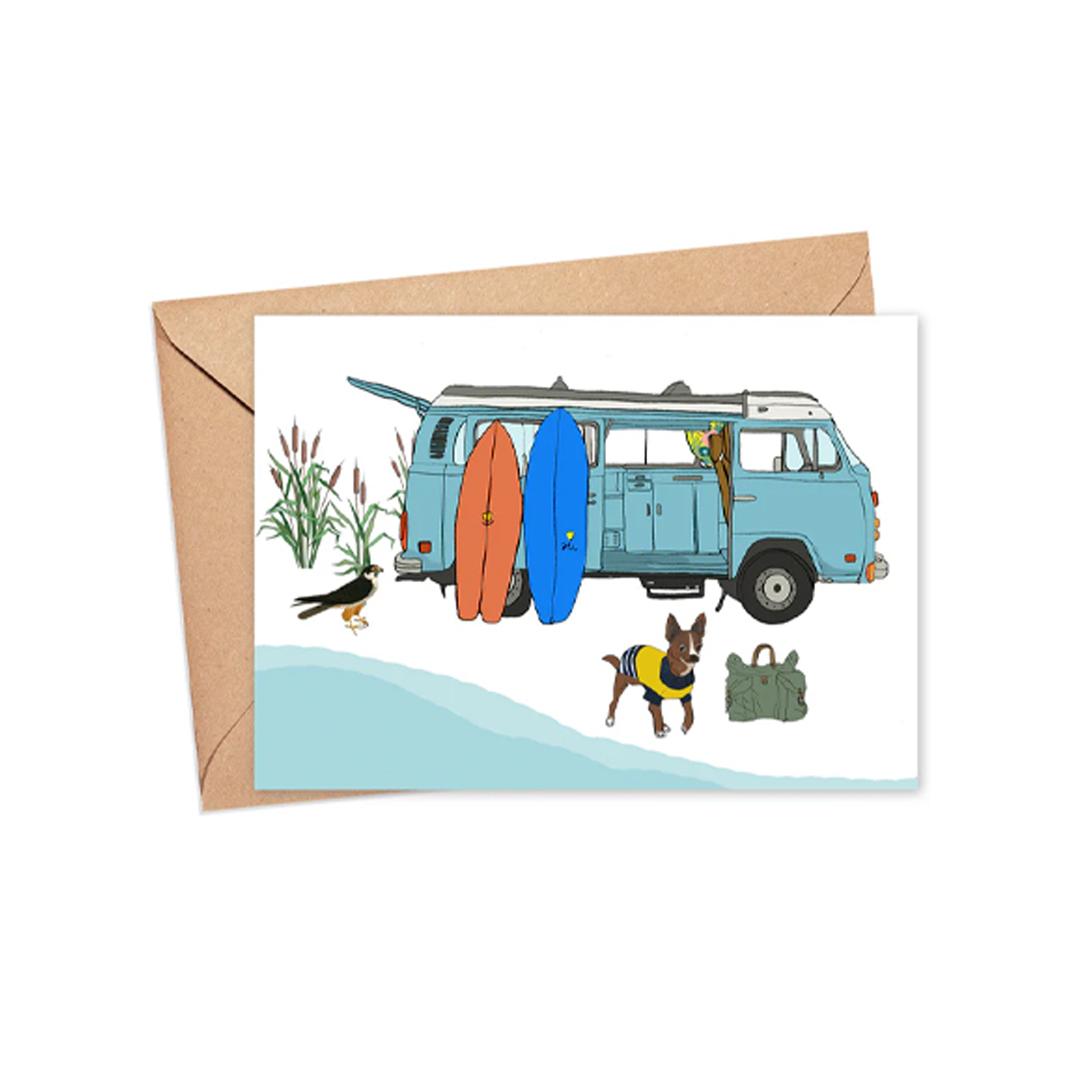 "Ride the Tide" Blank Card