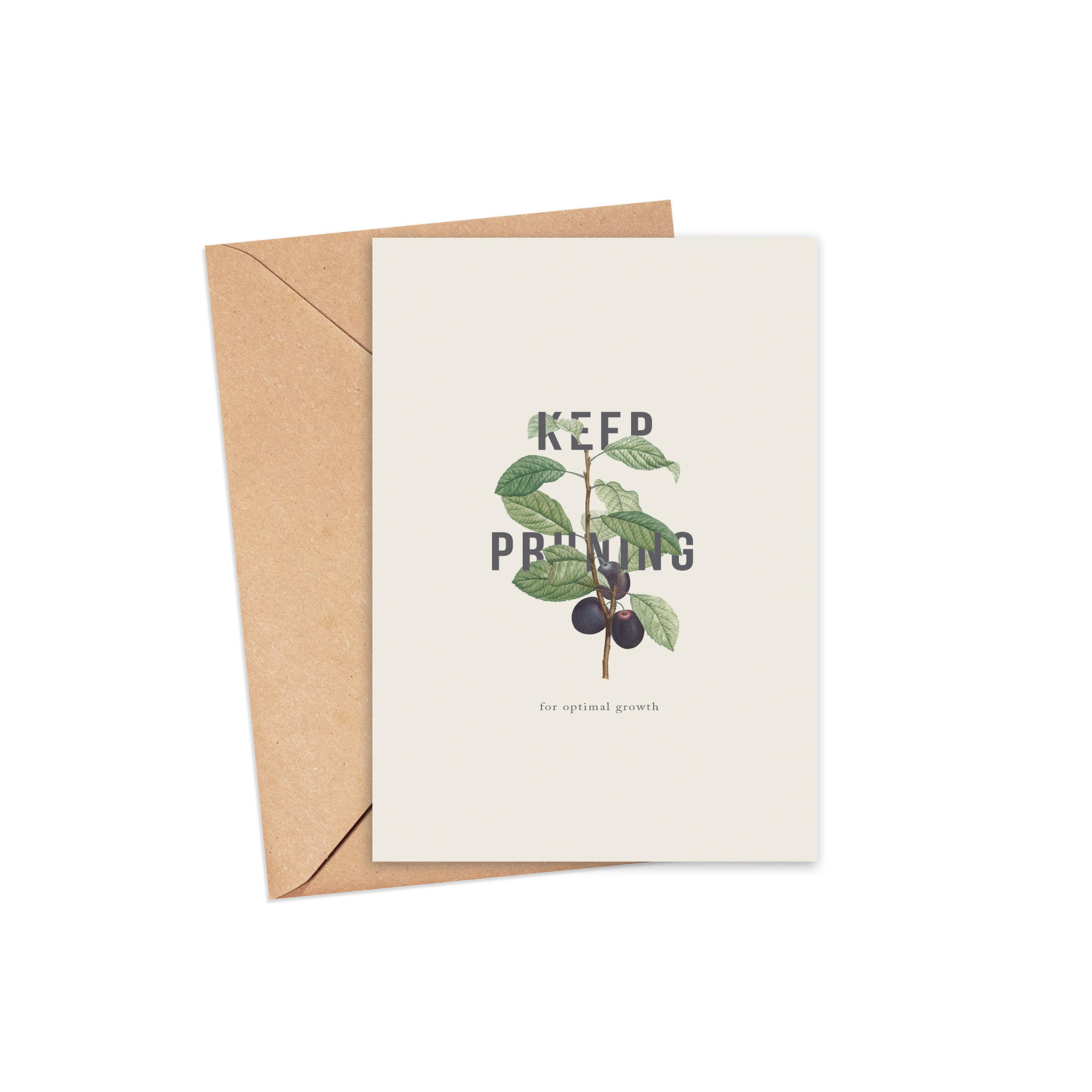 "Keep Pruning" Blank Card