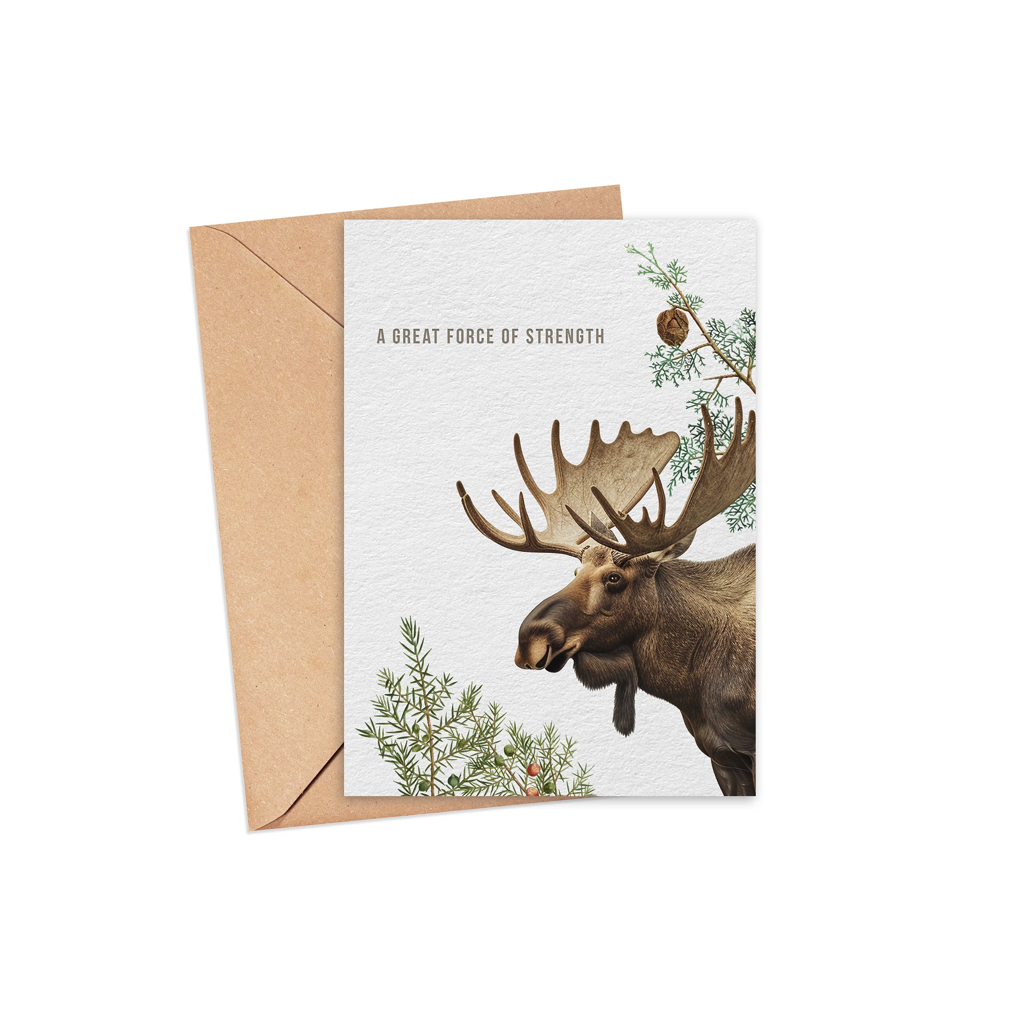 "A great force of strength" Blank Card