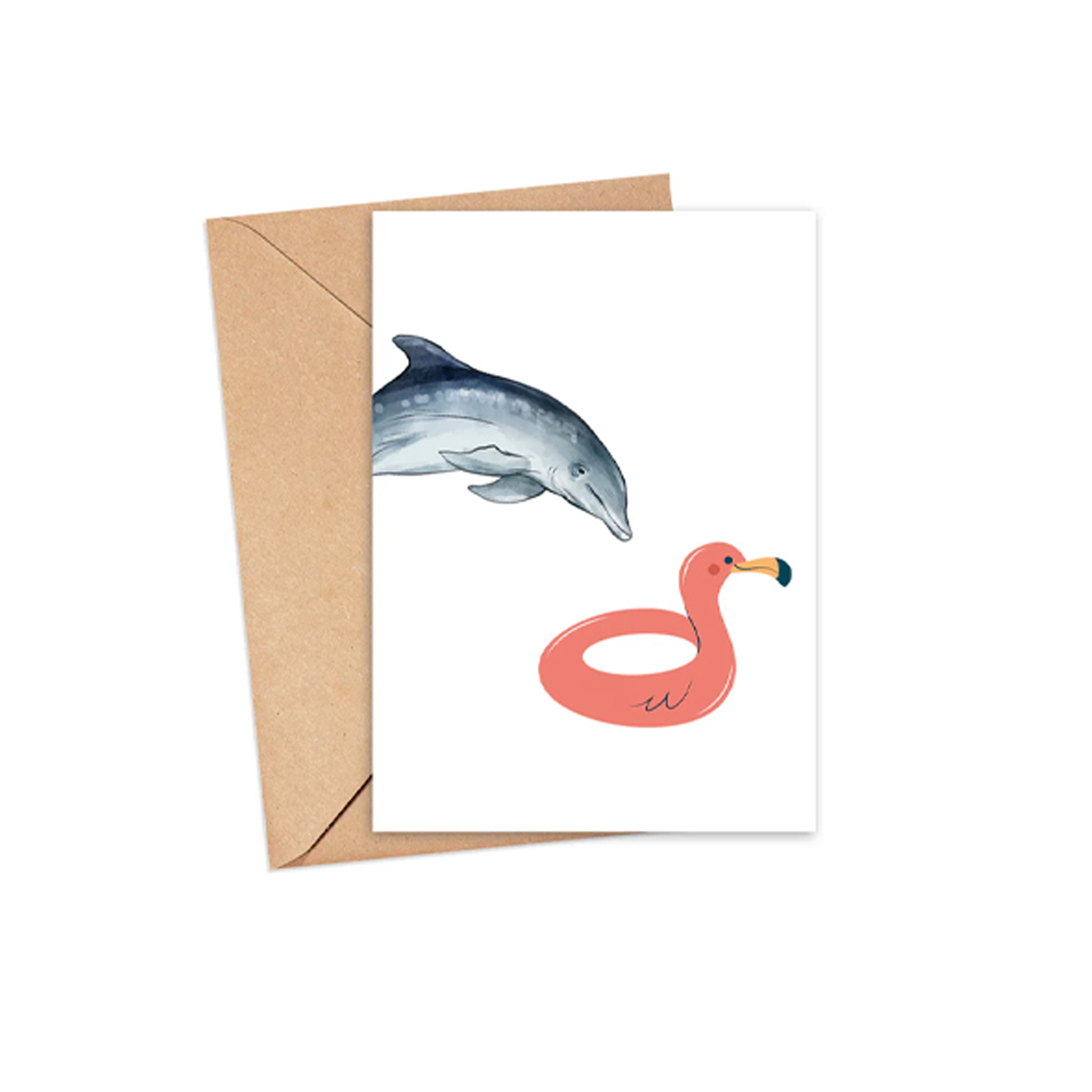 "Dive In" Blank Card