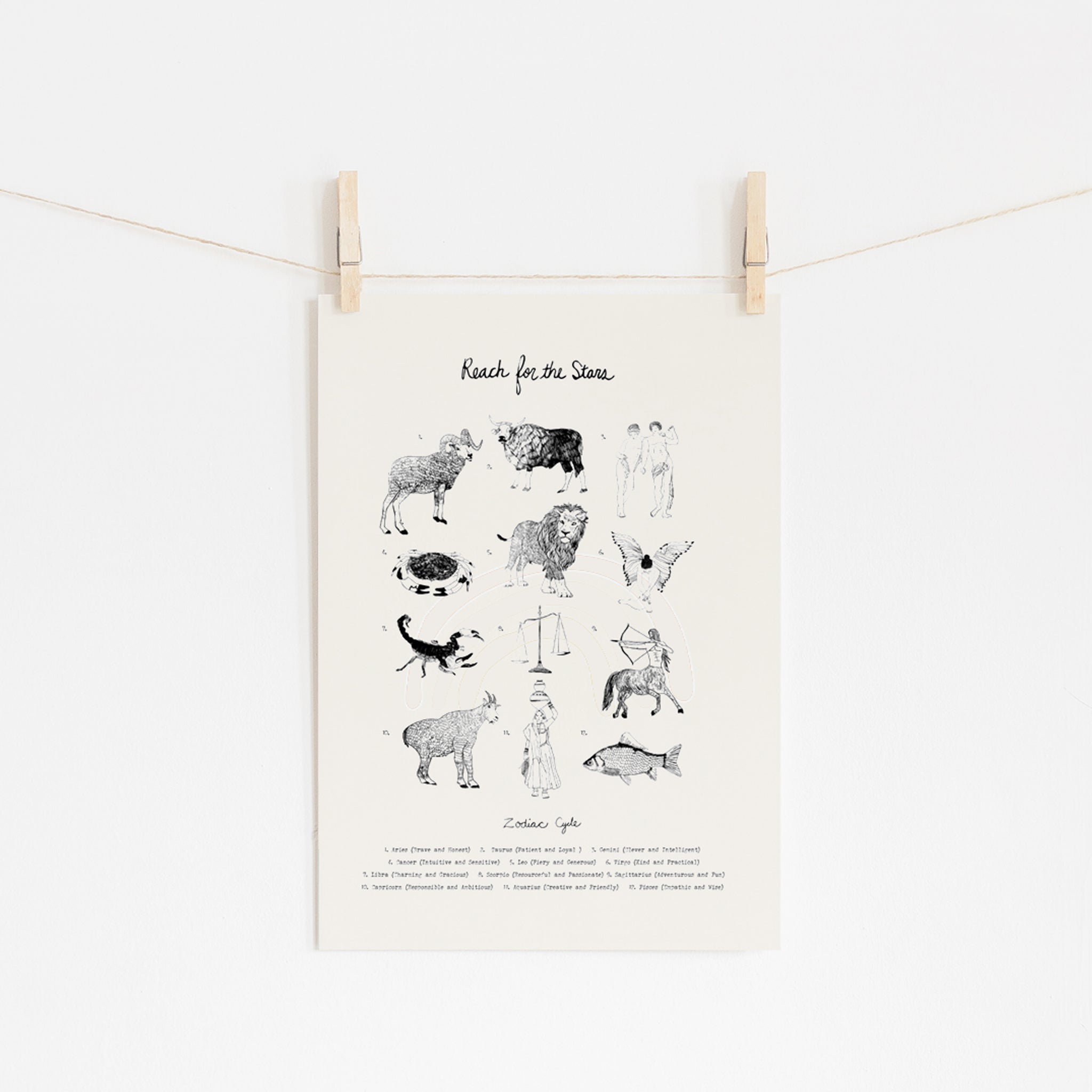 "Reach for the Stars" Astrology Print