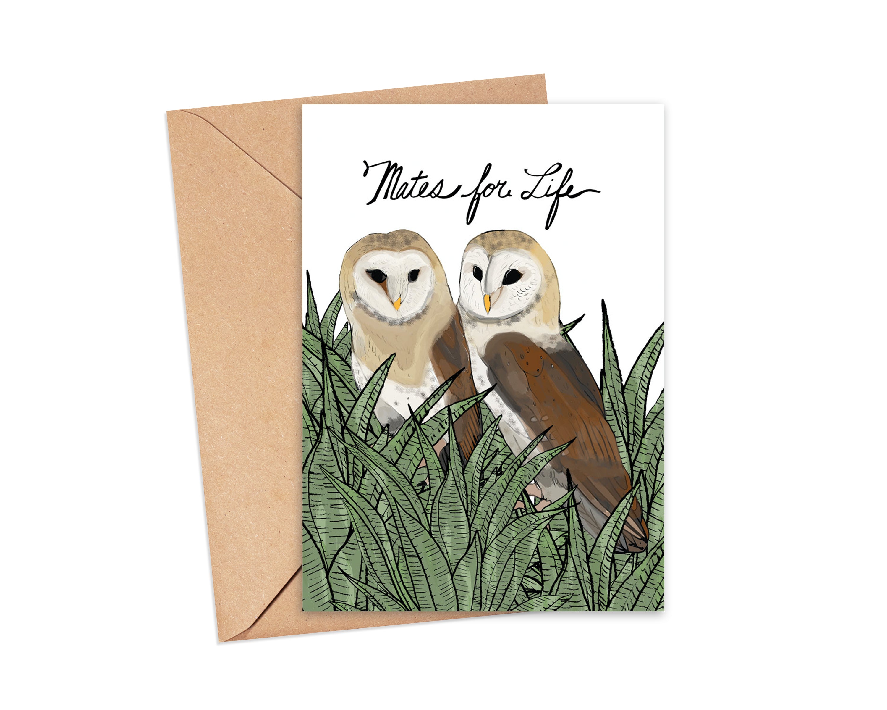 "Mates for life" Blank Card