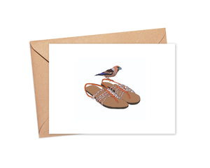 "Sandals" Blank Card