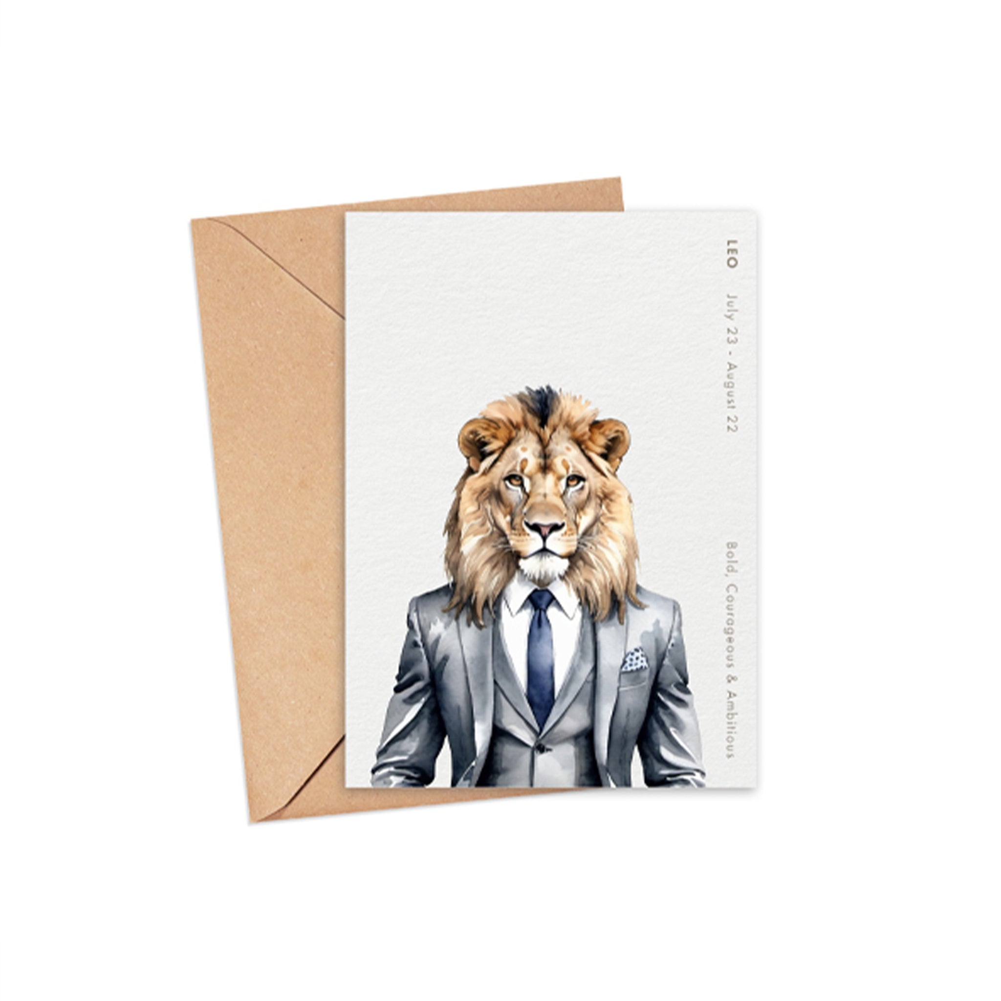 "Leo" Horoscope Card