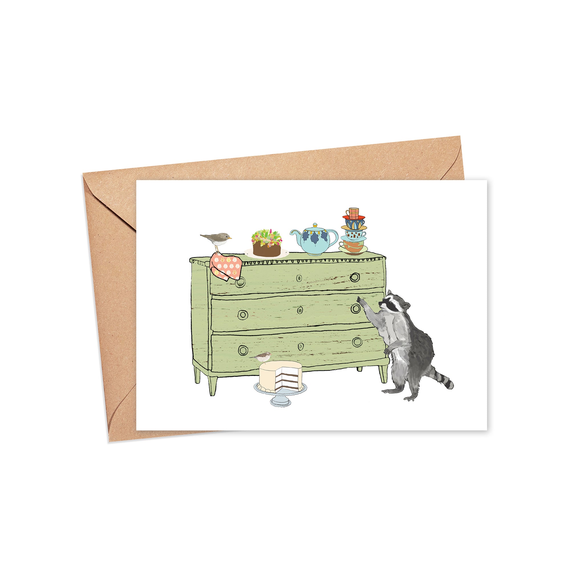 "Forage and Feast" Blank Card