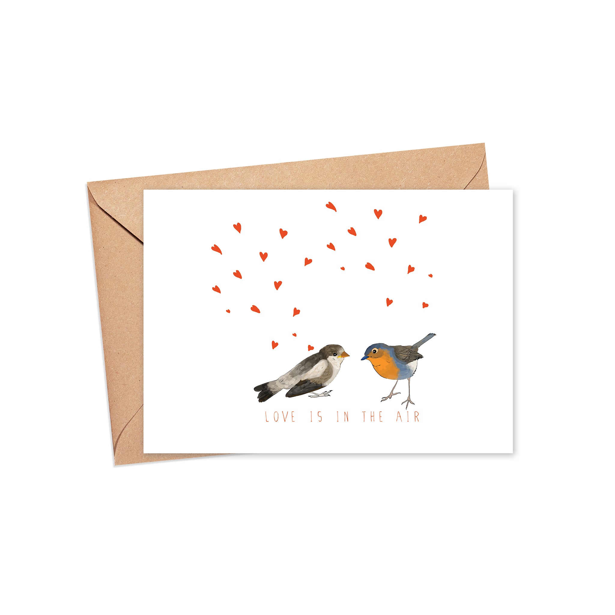 "Love is in the air" Blank Card