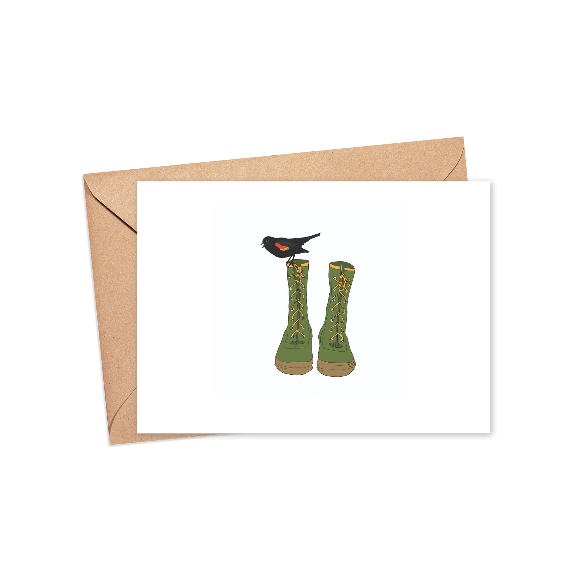 "Rainboots" Blank Card