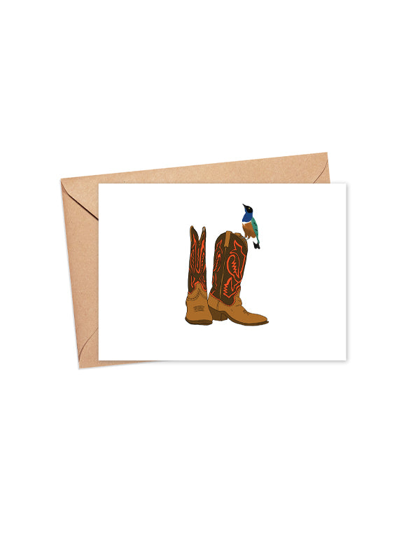 "Cowboy boots" Blank Card