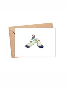 "Party shoes" Blank Card