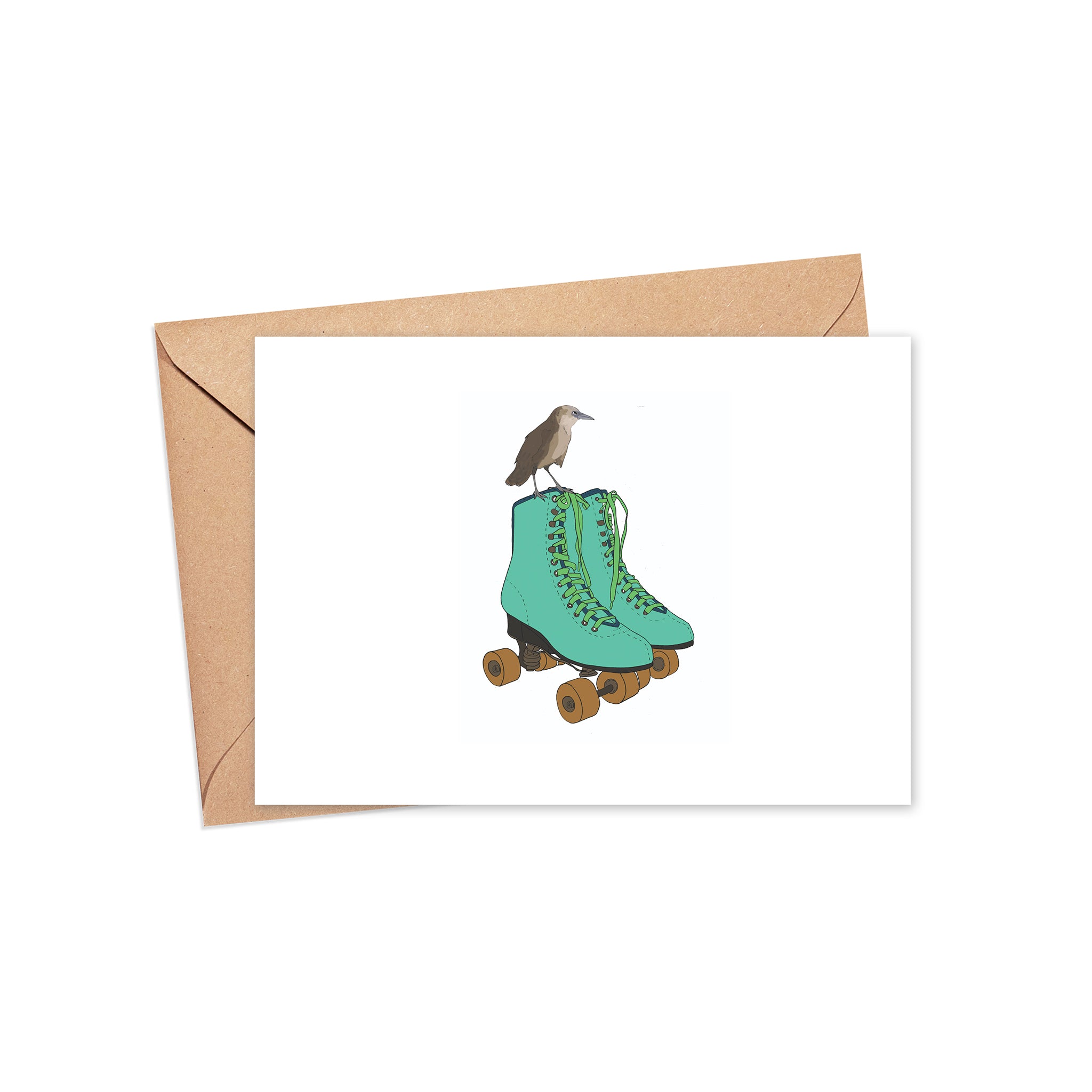 "Roller skates" Blank Card