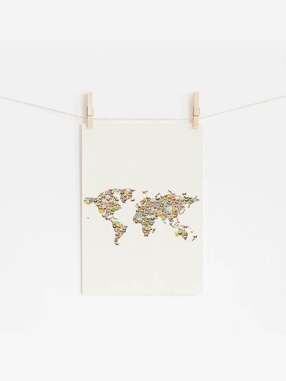 "Butterfly Map" Print