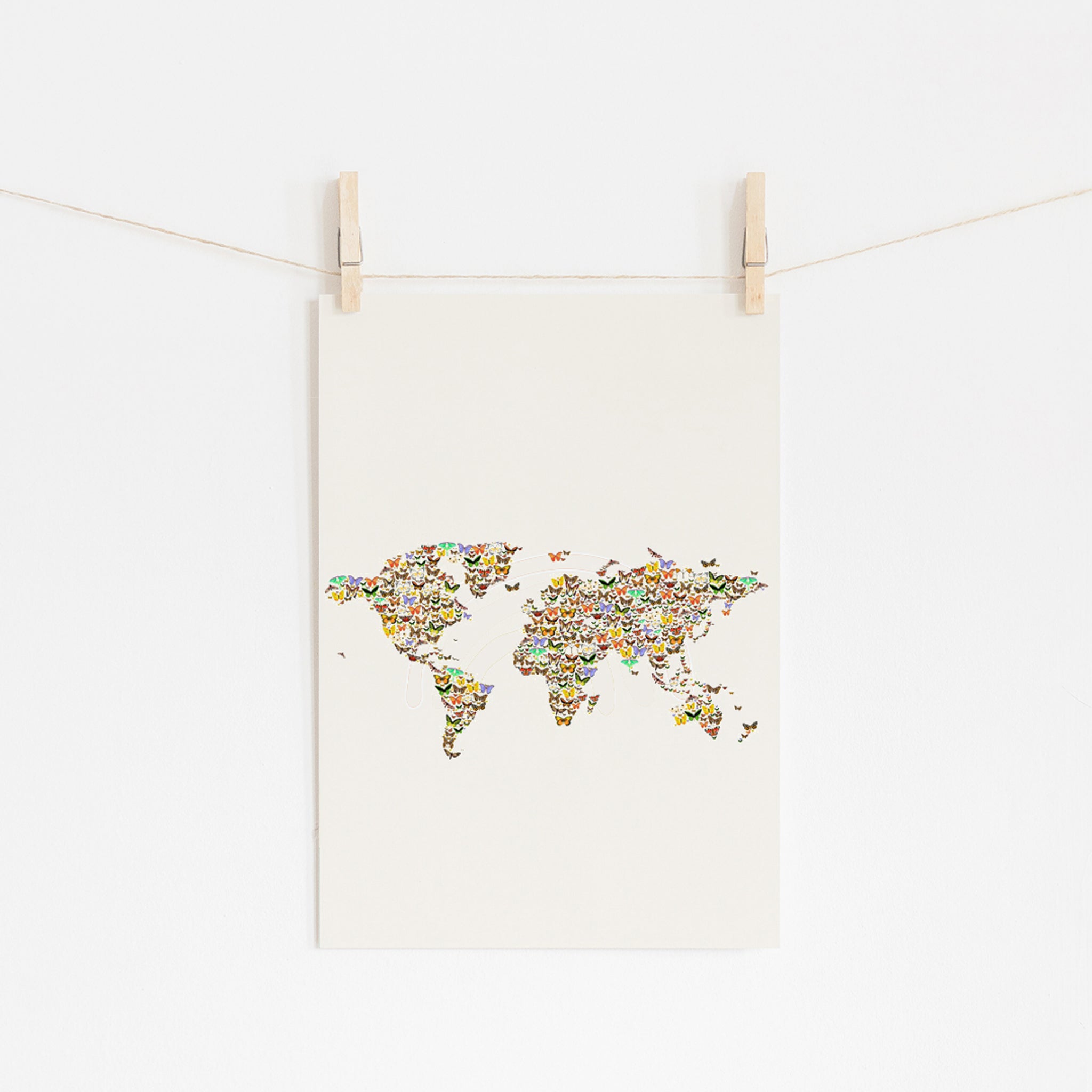 "Butterfly Map" Print