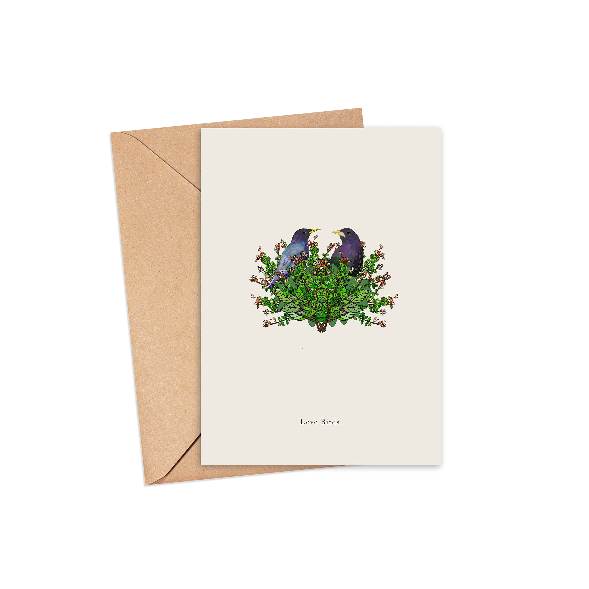 "Love Birds" Blank Card