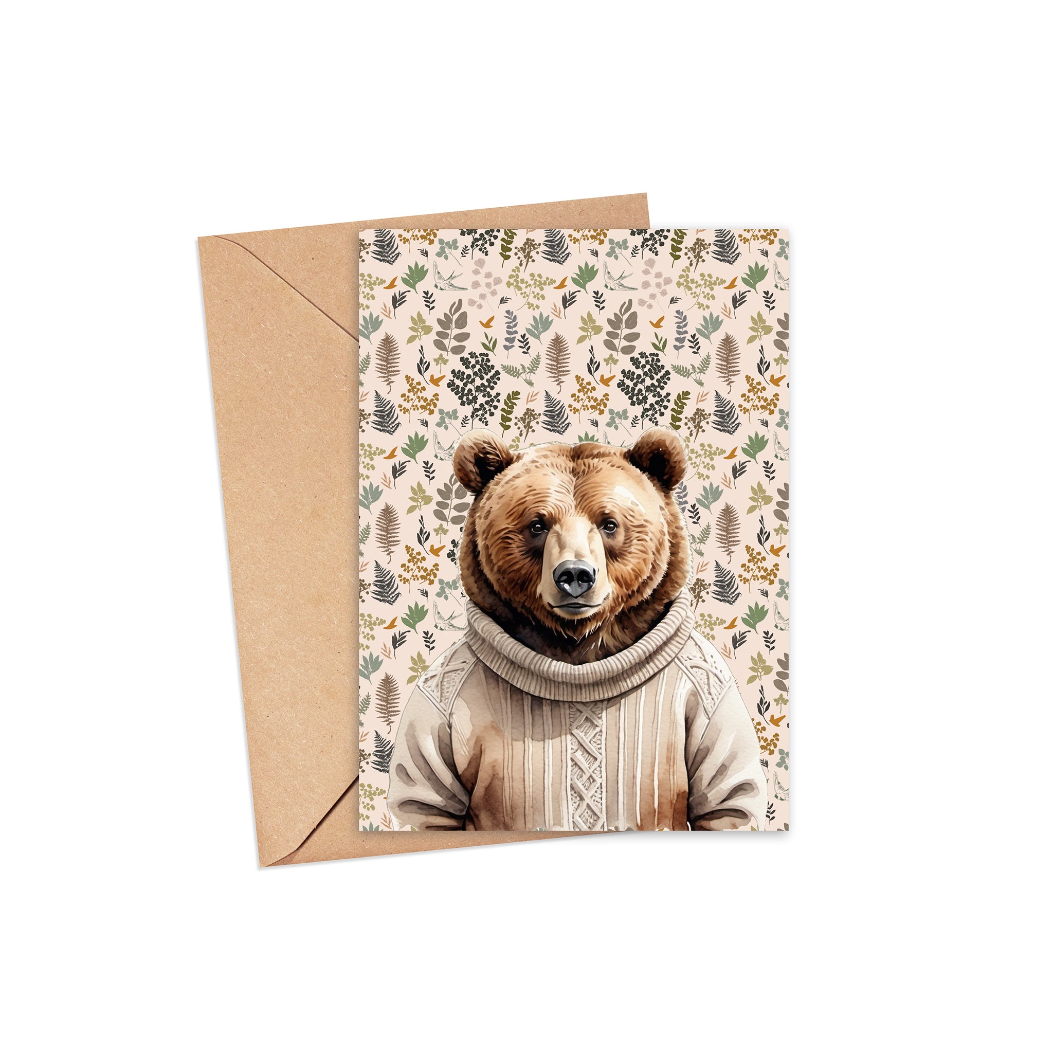 "Unbearably loveable" Blank Card