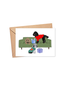 "Poodles of Love" Blank Card
