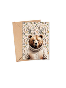 "Unbearably loveable" Blank Card