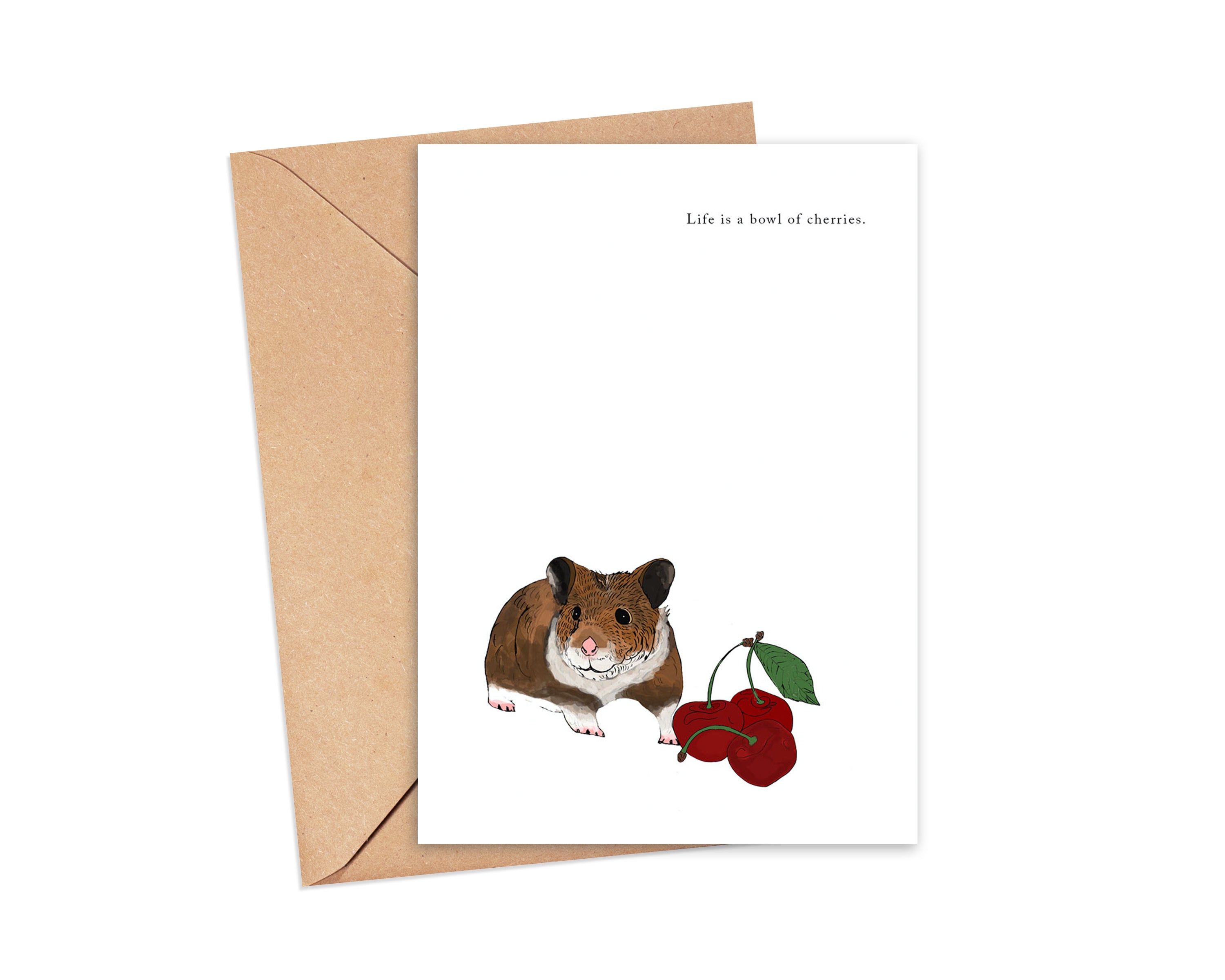 "Cherry picked" Blank Card