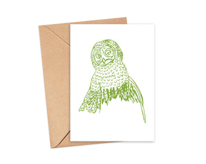 "Winking Owl" Blank Card