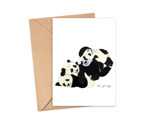 "Snuggle up" Blank Card