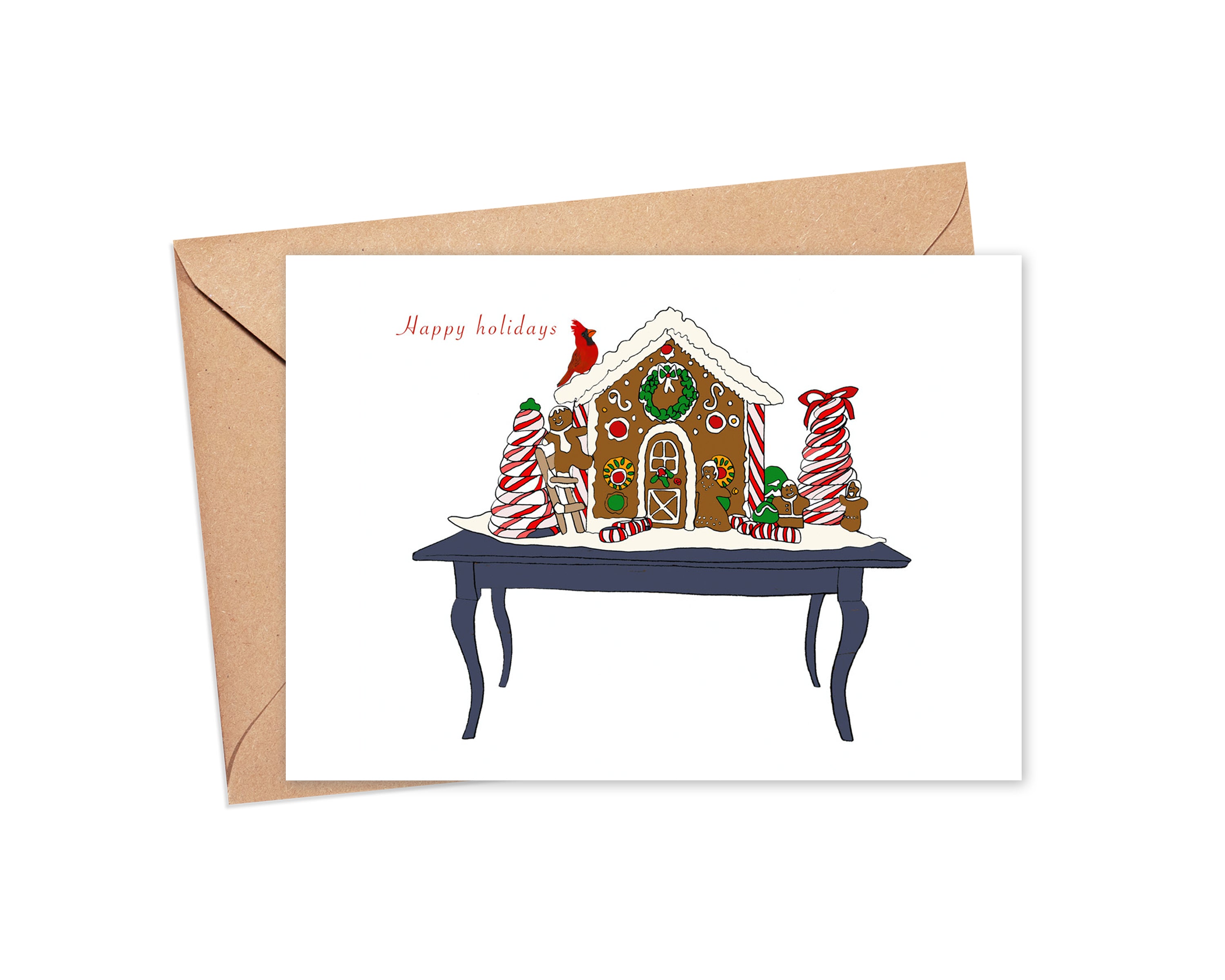 "May your home be merry and sweet" blank card