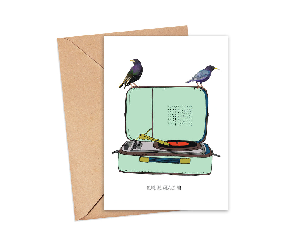 Keep it fresh Blank Card – screech owl design