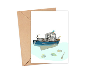 "Pisces" Blank Card