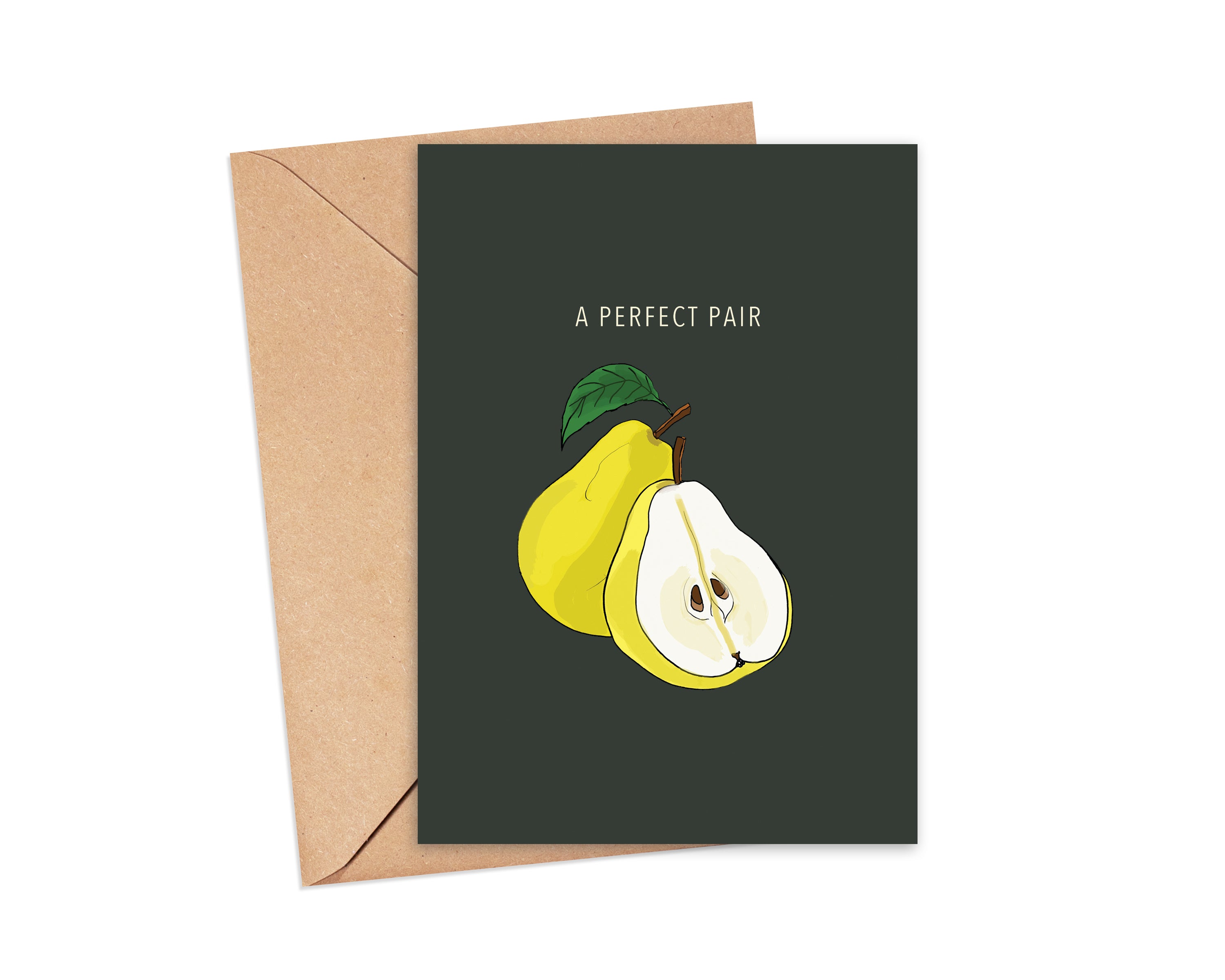 "A Perfect Pair" Blank Card