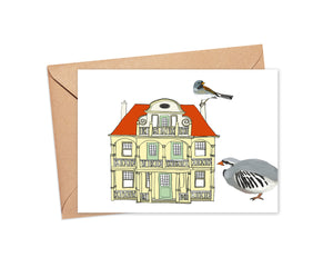"The House Guests" Blank Card