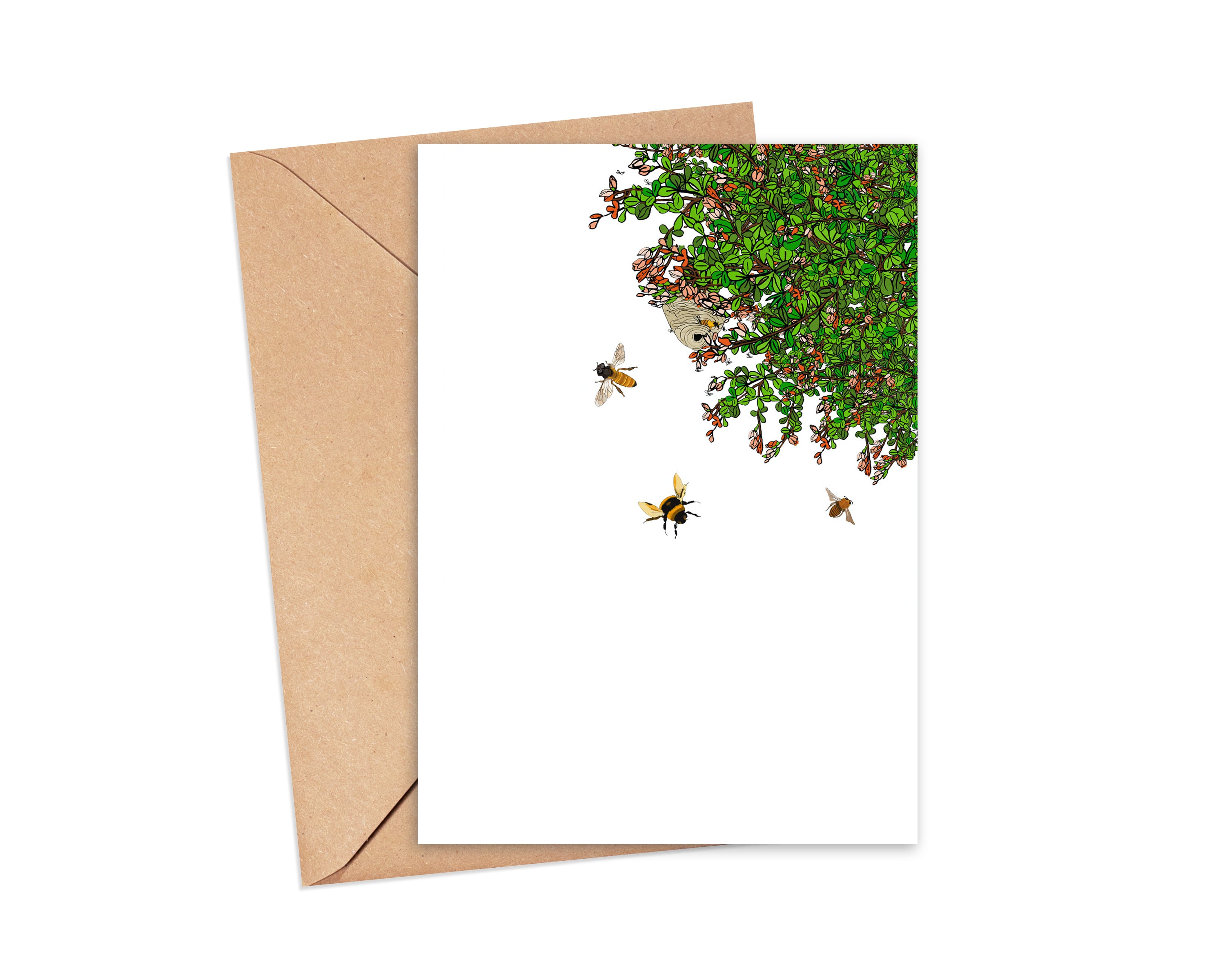 "Thanks for bee-ing you" Blank Card
