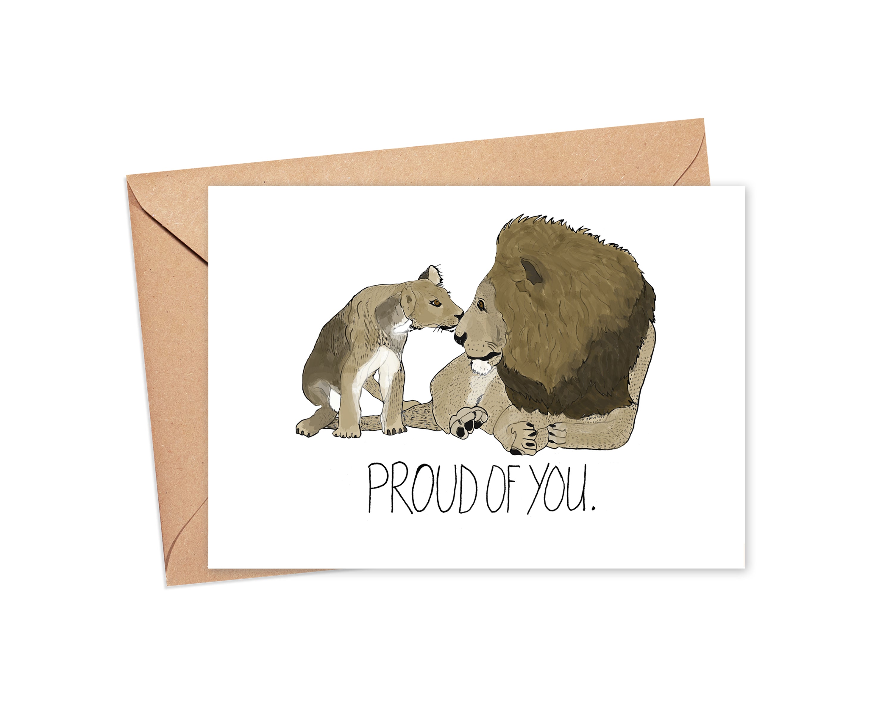 "I am proud of you" Blank Card