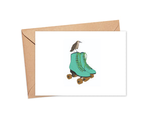 "Roller skates" Blank Card