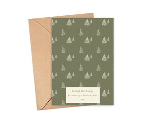 "Perfectly Pine" Blank Card