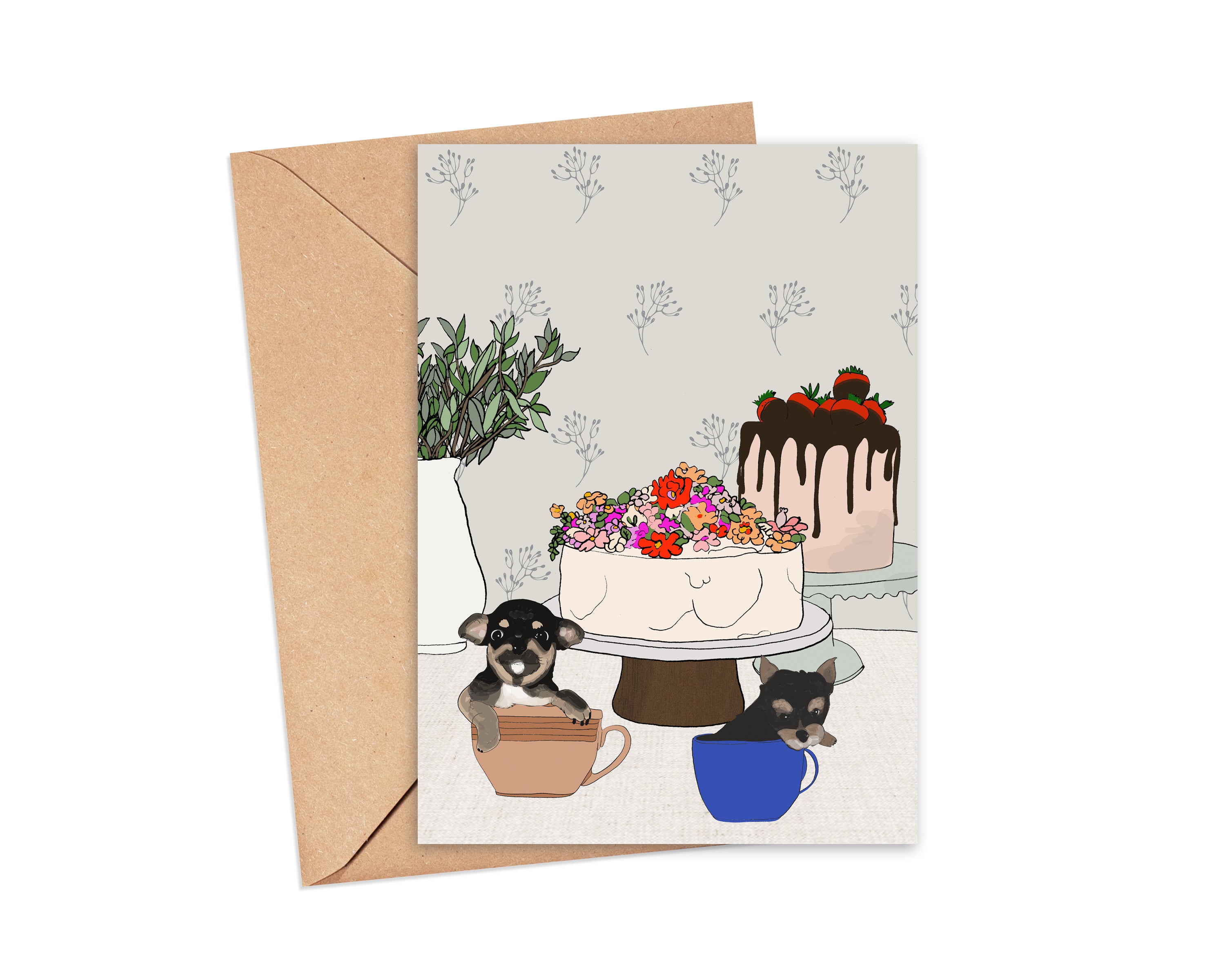 "Teatime" Blank Card